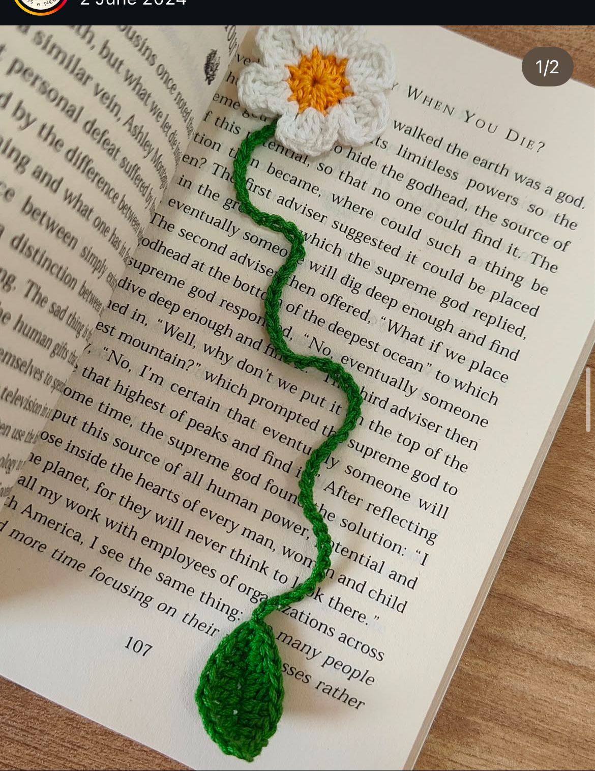 Daisy Bookmark