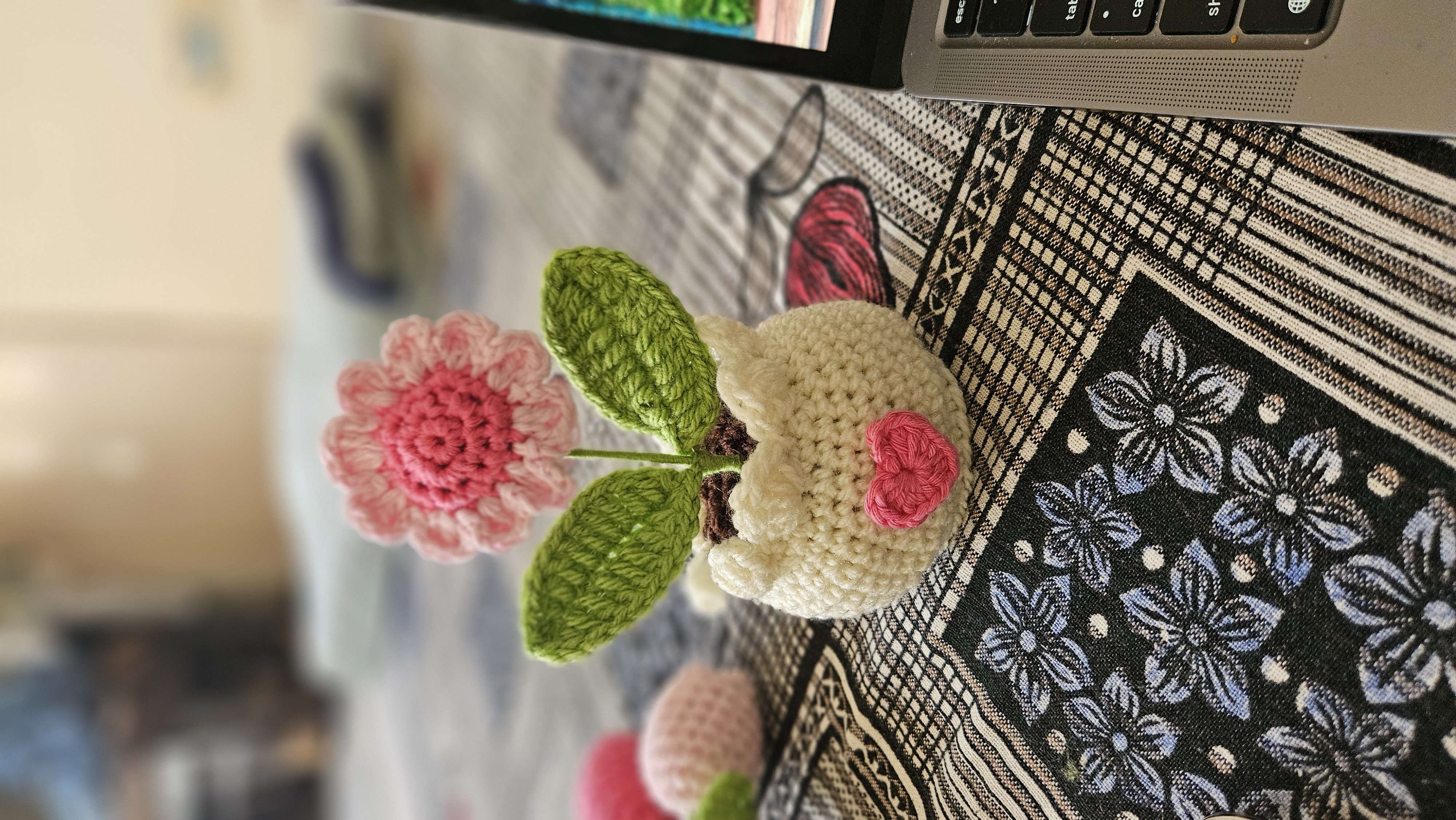 Pink daisy pot