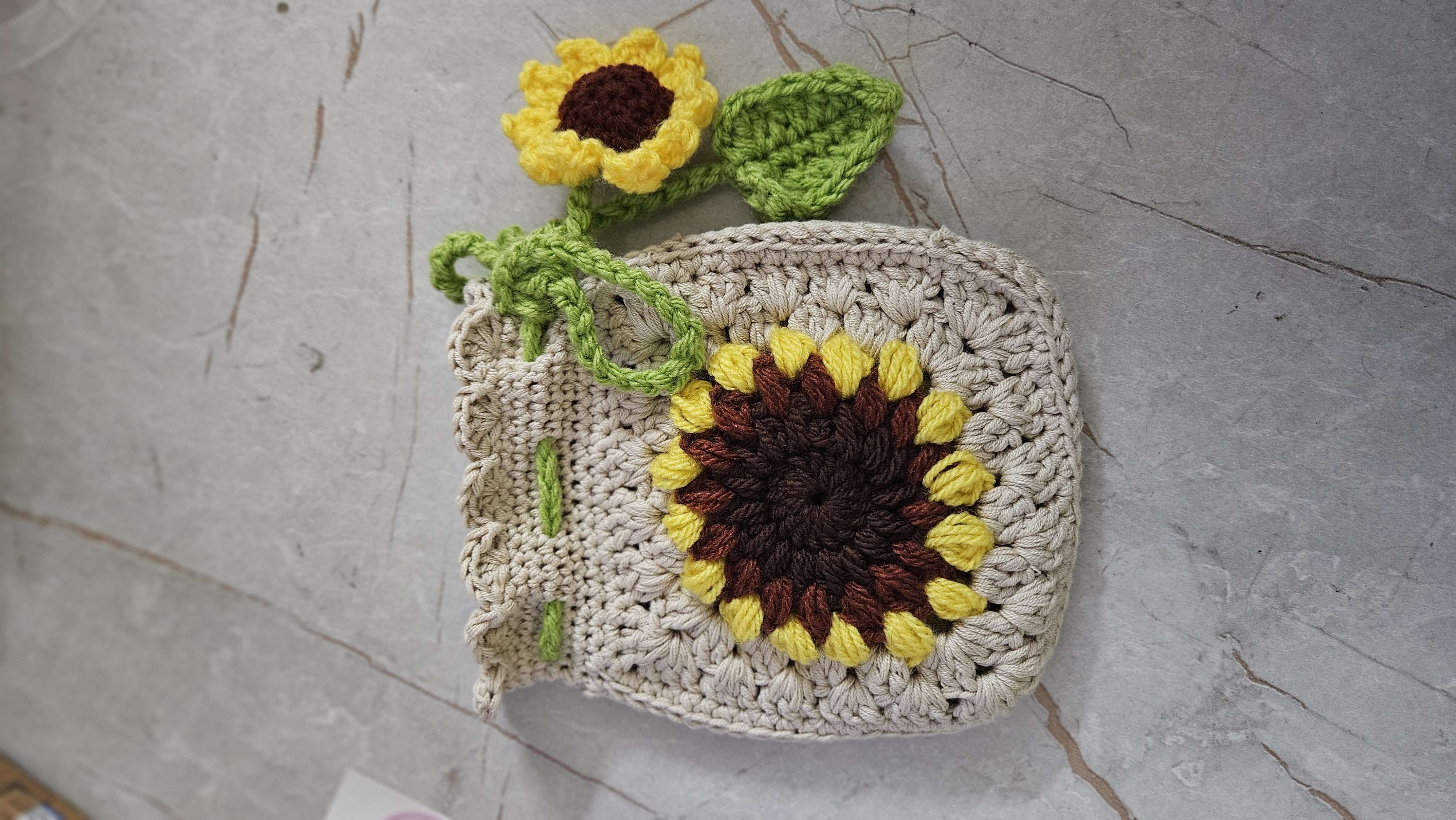 Sunflower phone bag