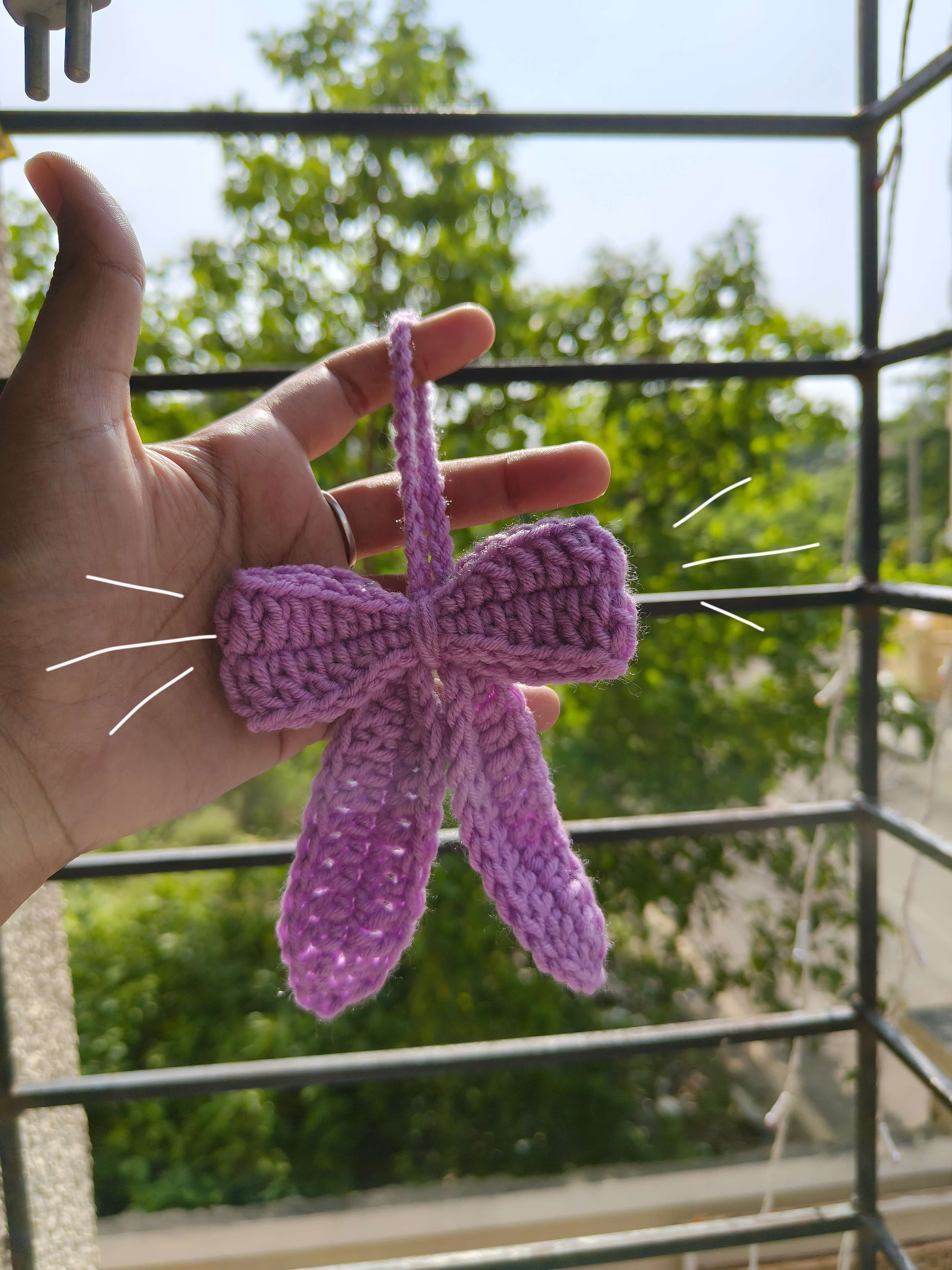 Purple Bow Charm image 3