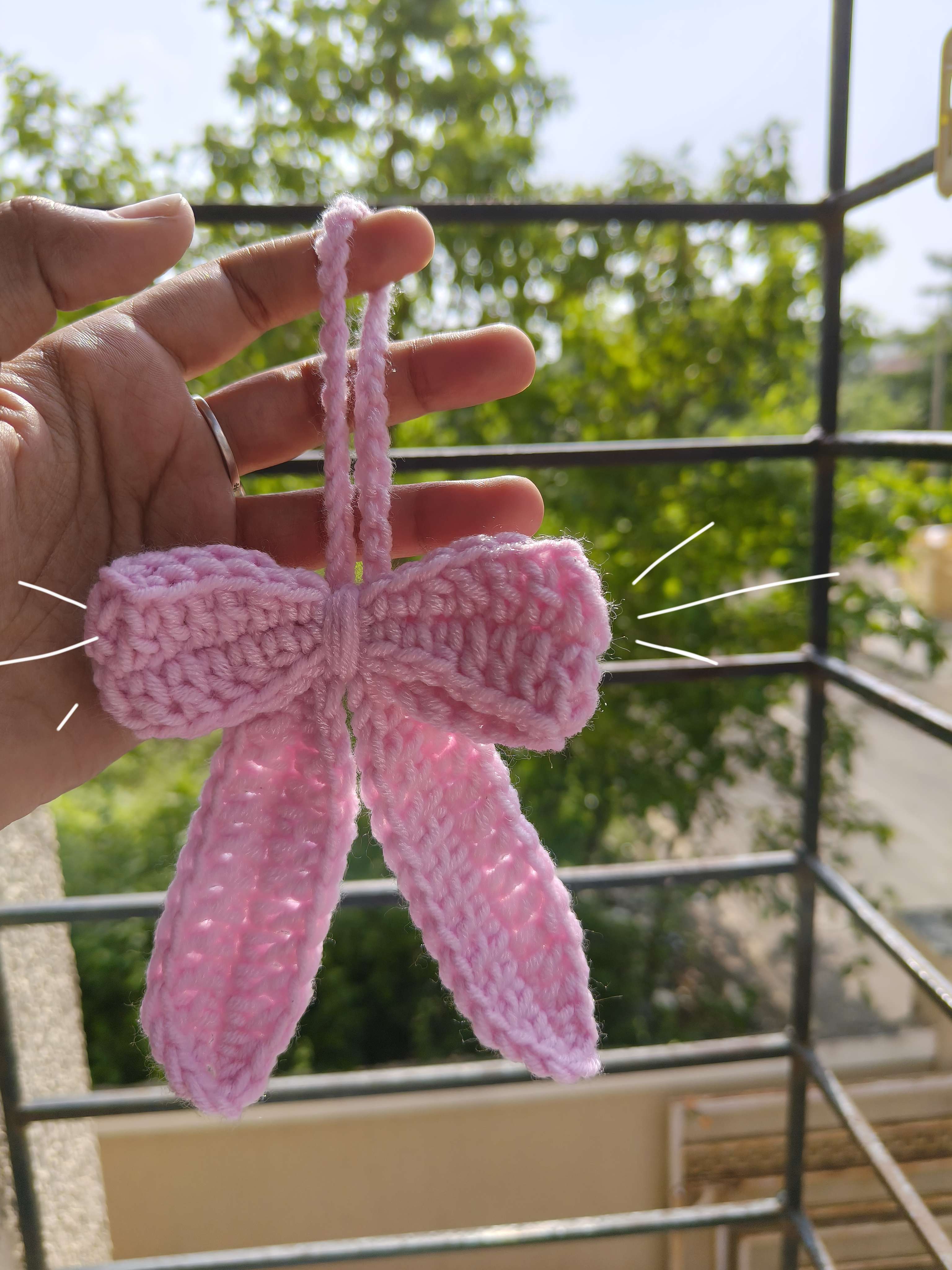 Light Pink Bow Charm