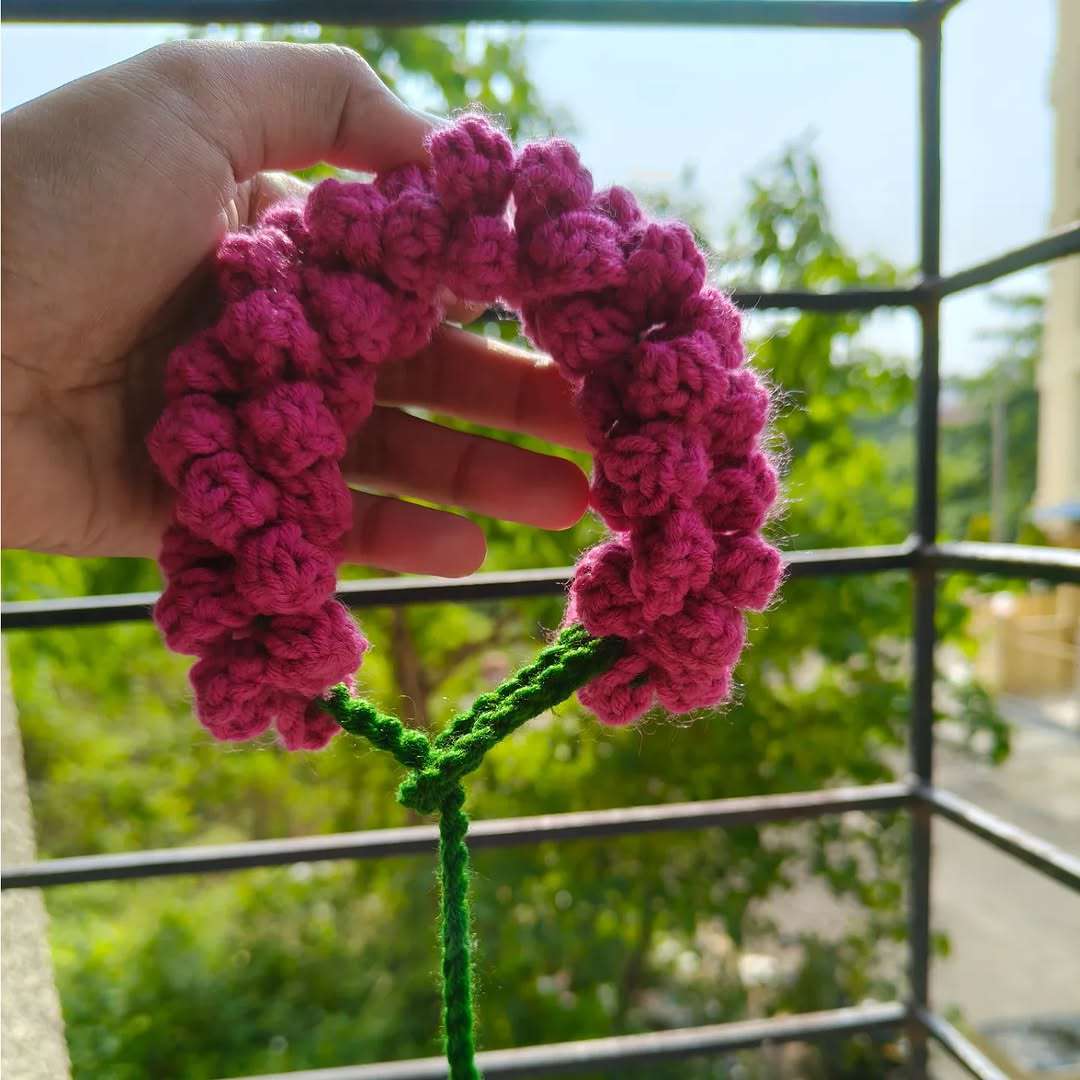 Bun Gajra (Pink)