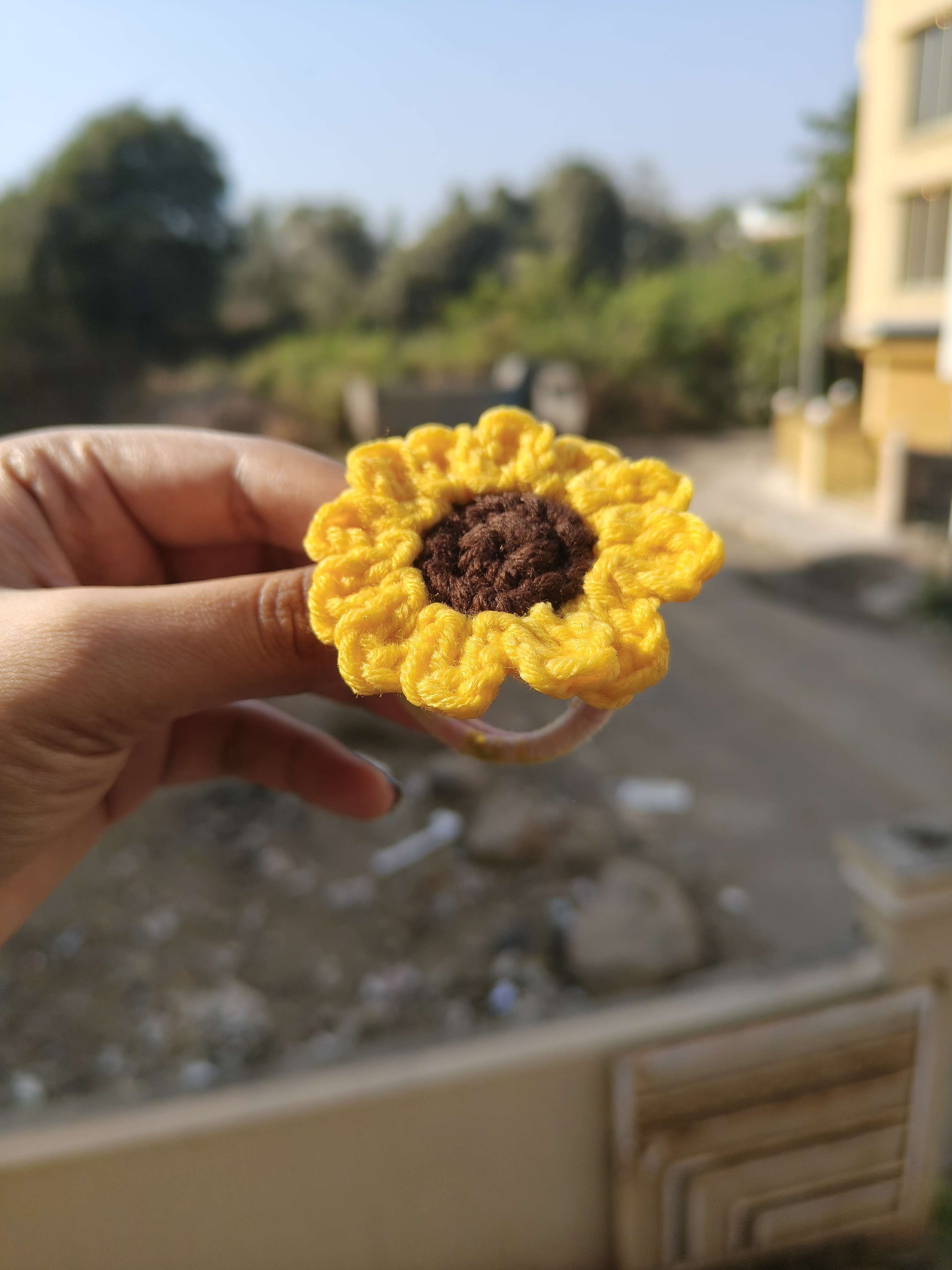 Sunflower Hair Tie