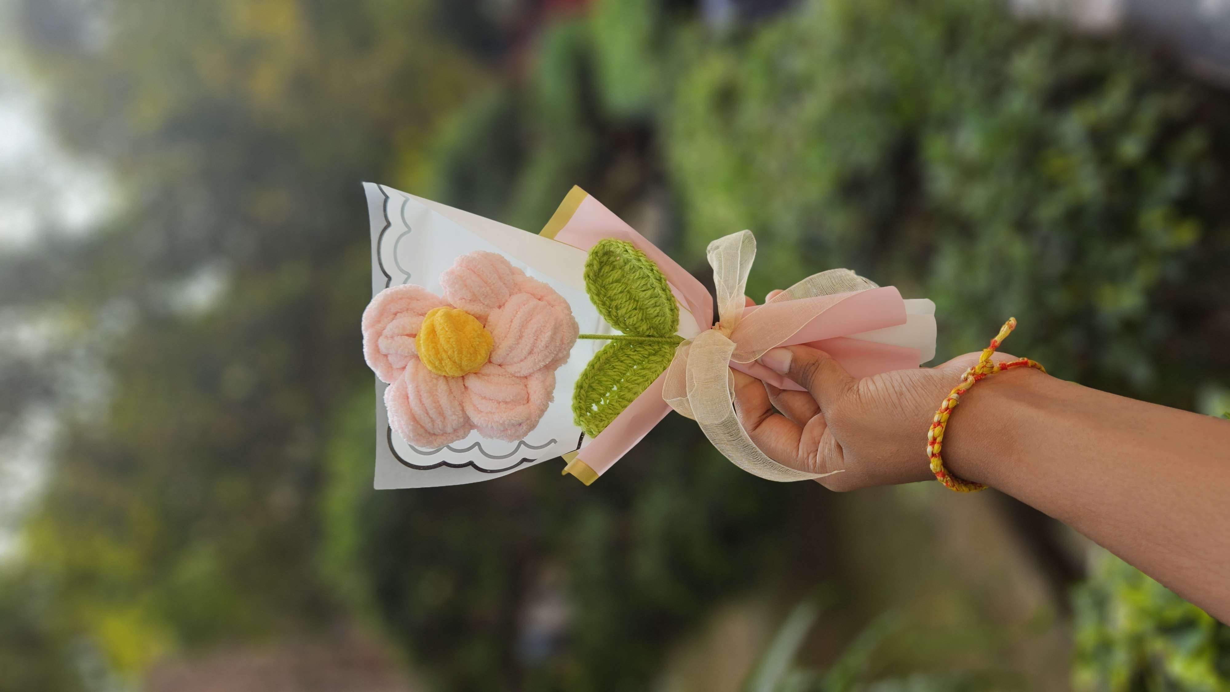 Puff flower bouquet