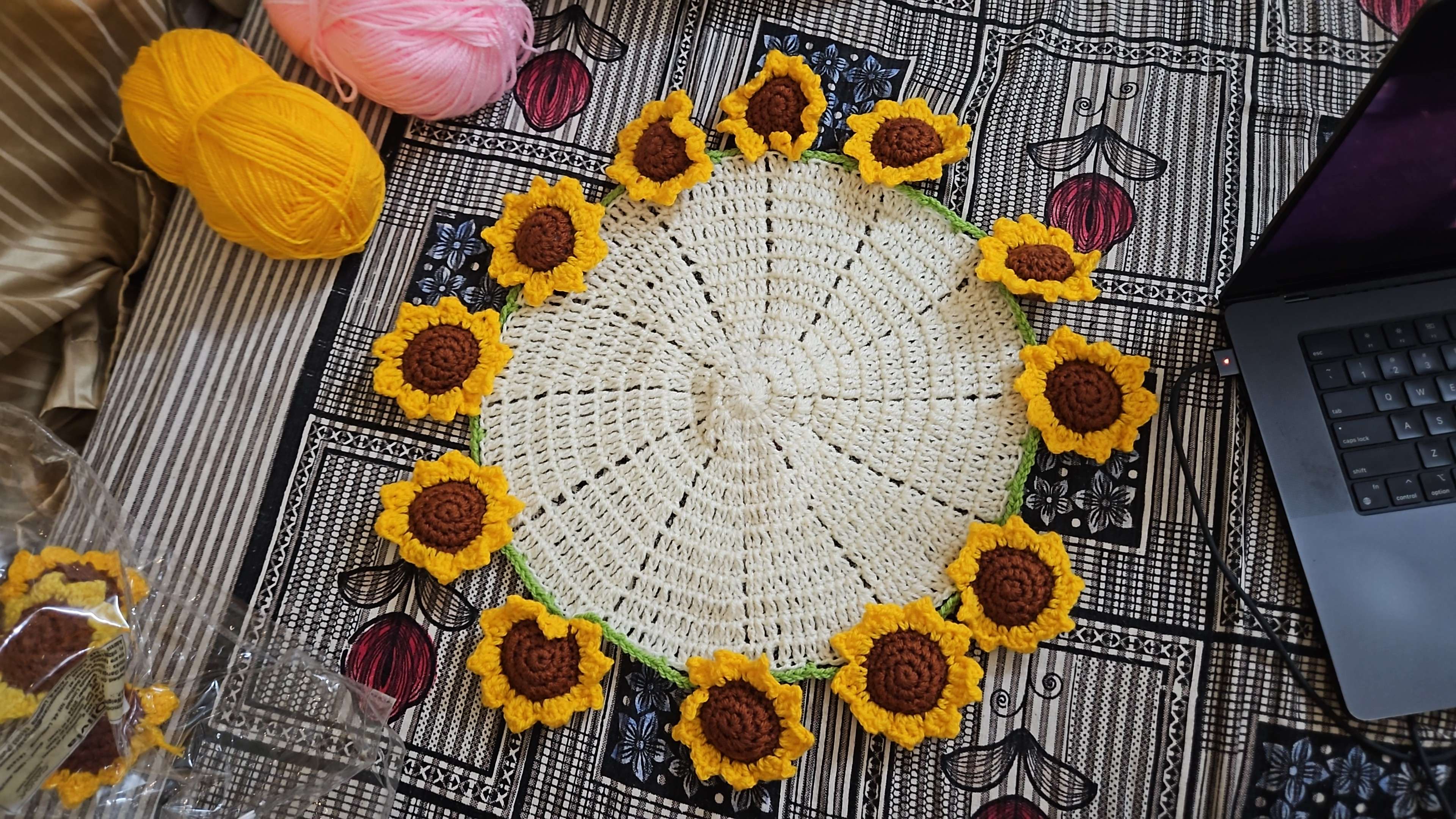 Sunflower blanket bouquet