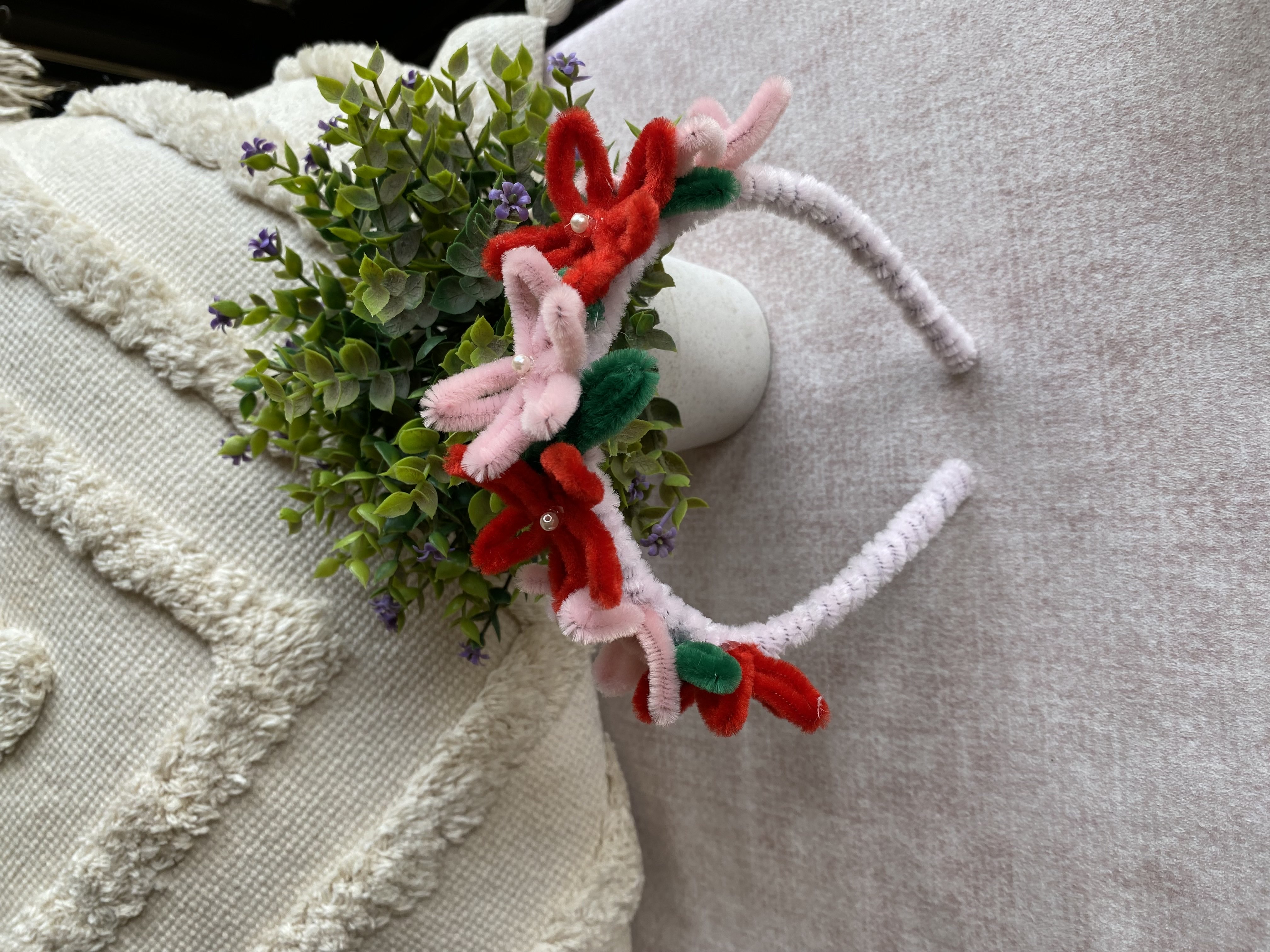 Floral hair belts