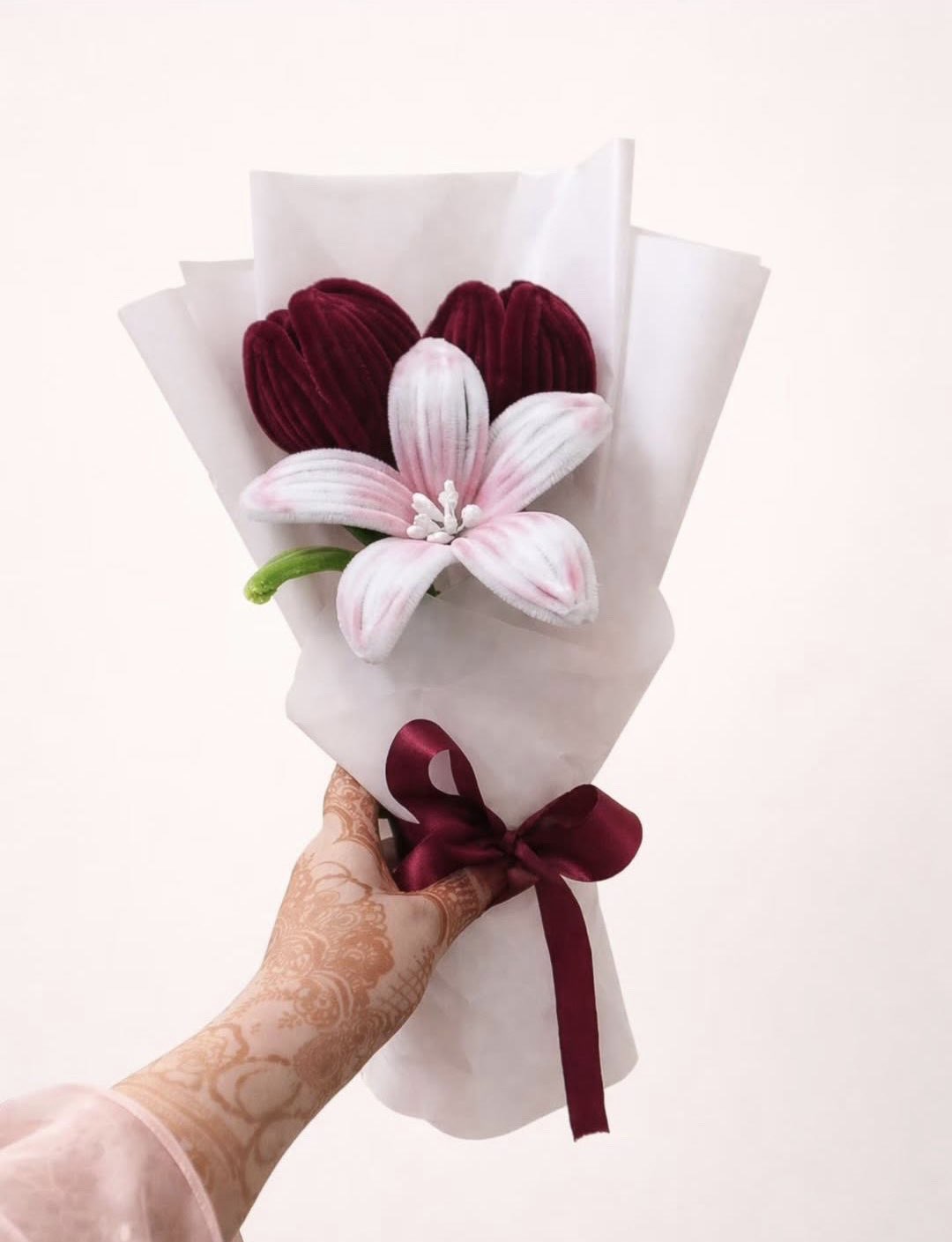 Tulip and lily boquet