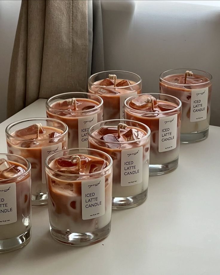 Coffee isiced latte candles
