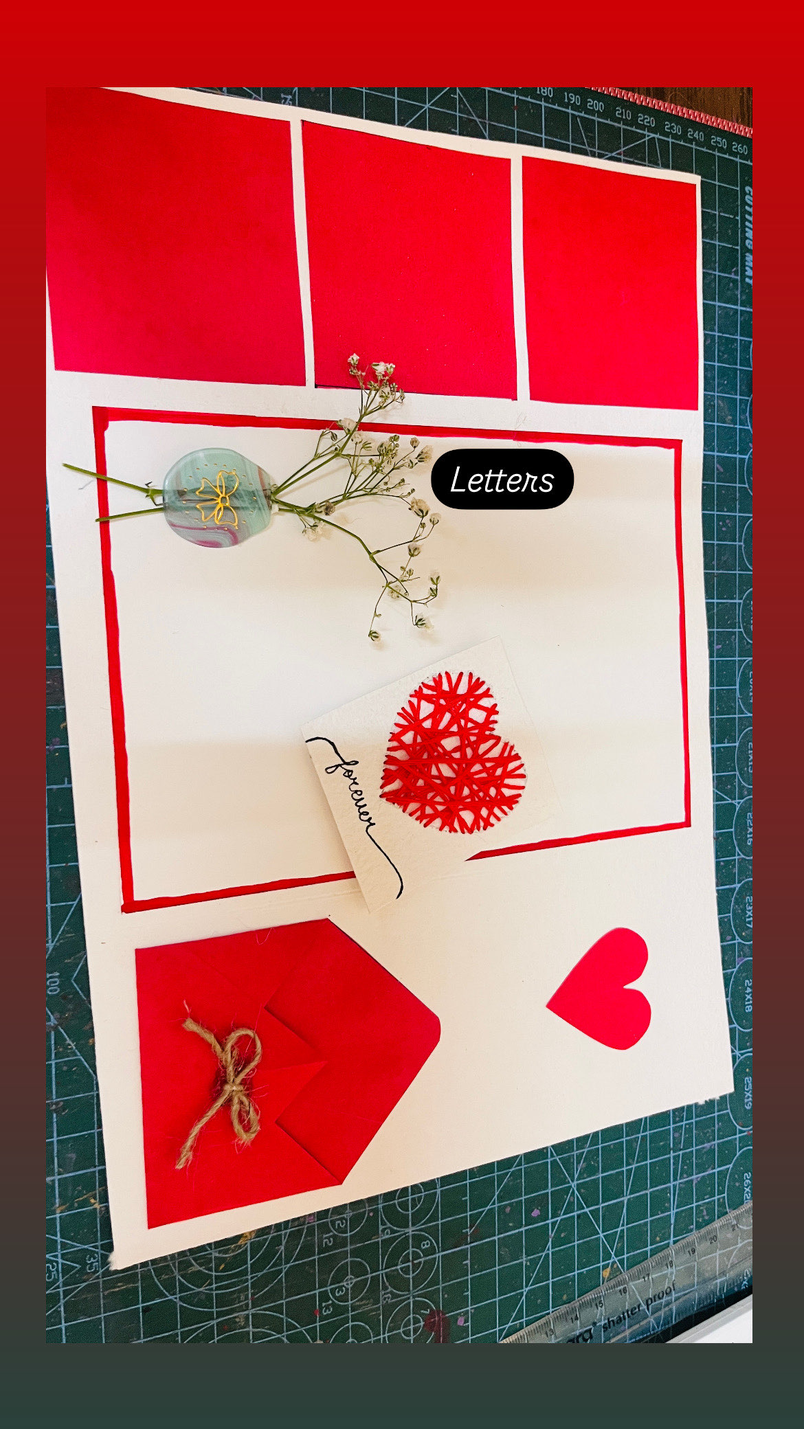 Embroidered letter