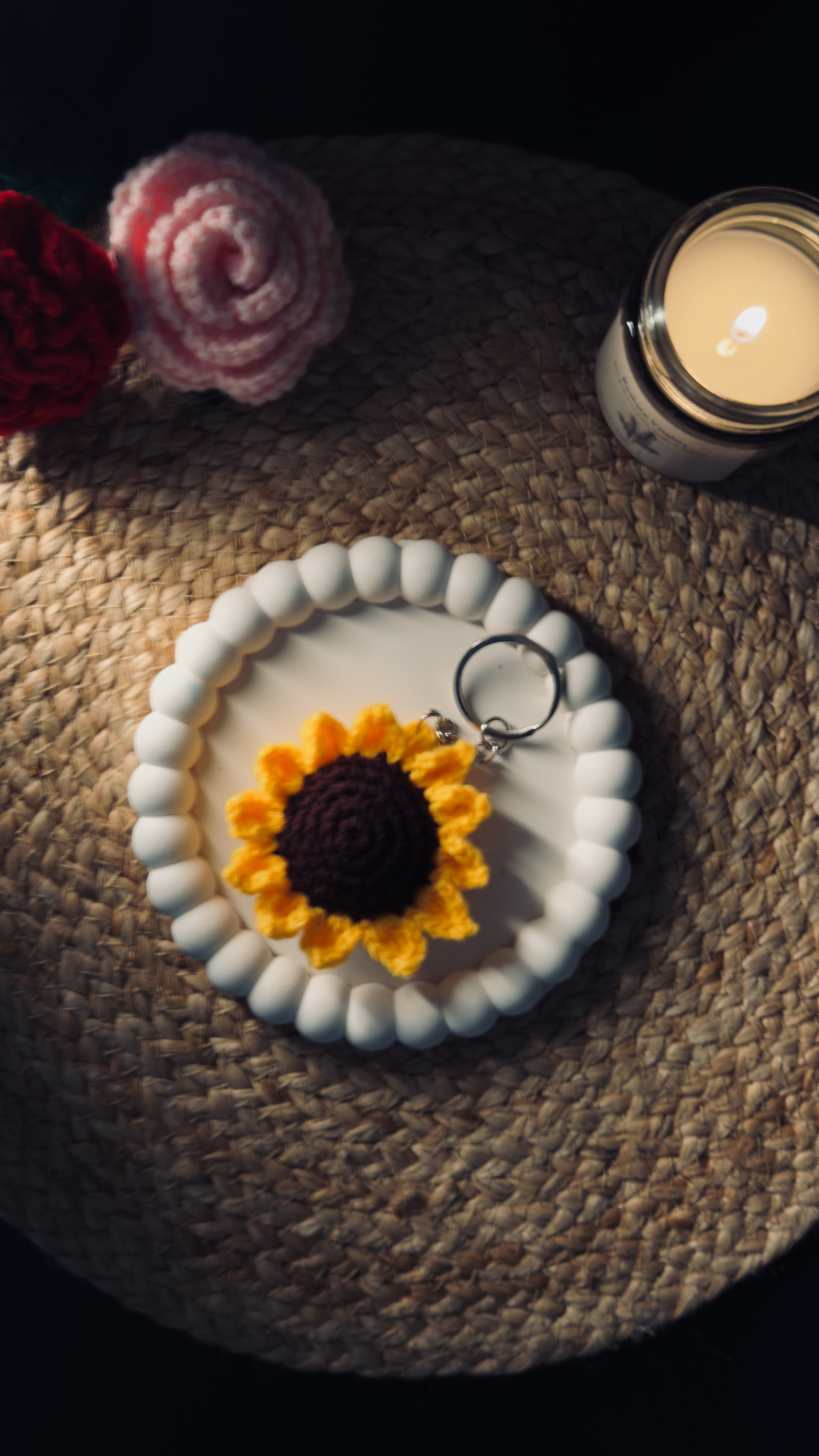 Sunflower keychains