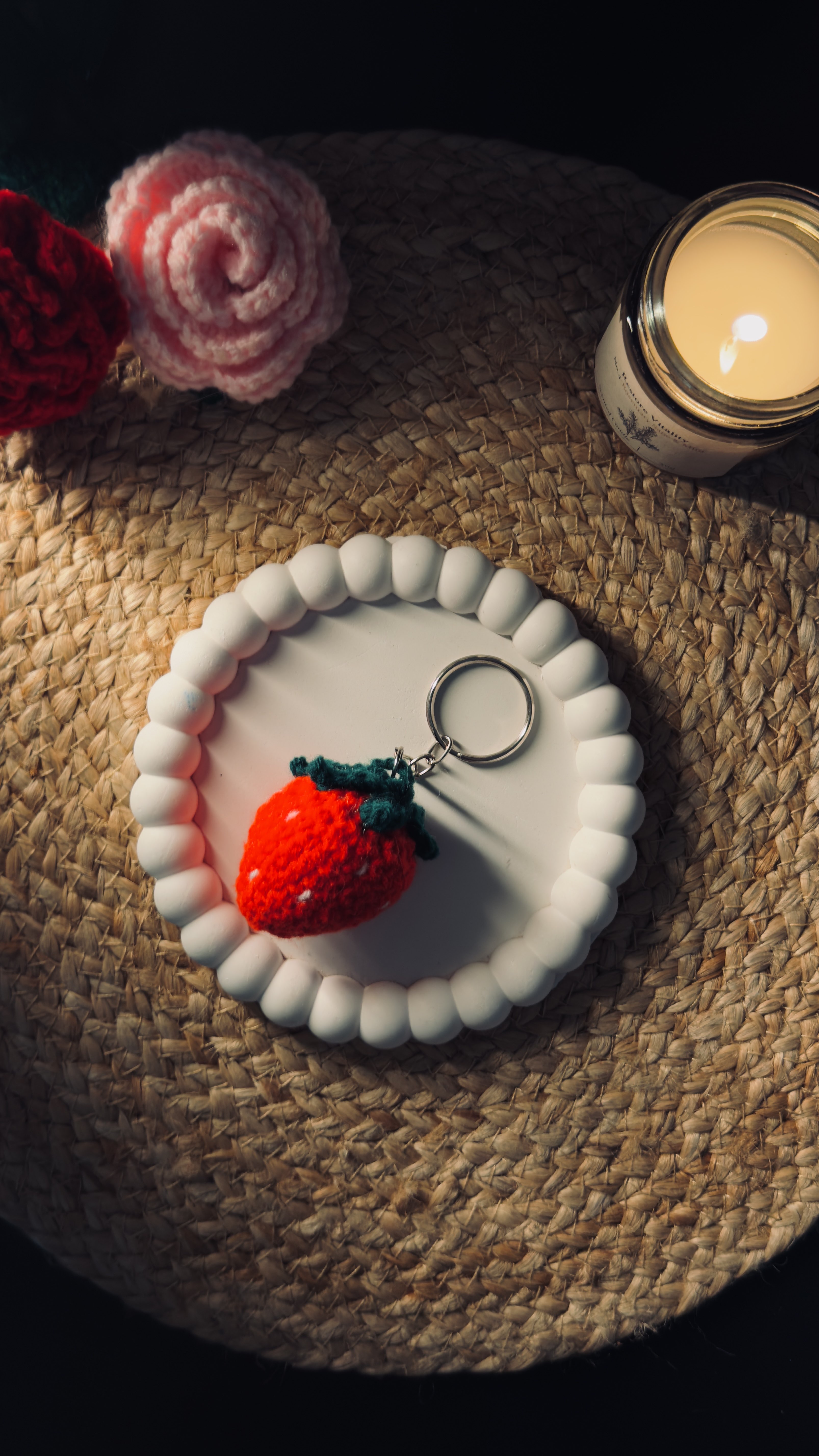 Strawberry keychain