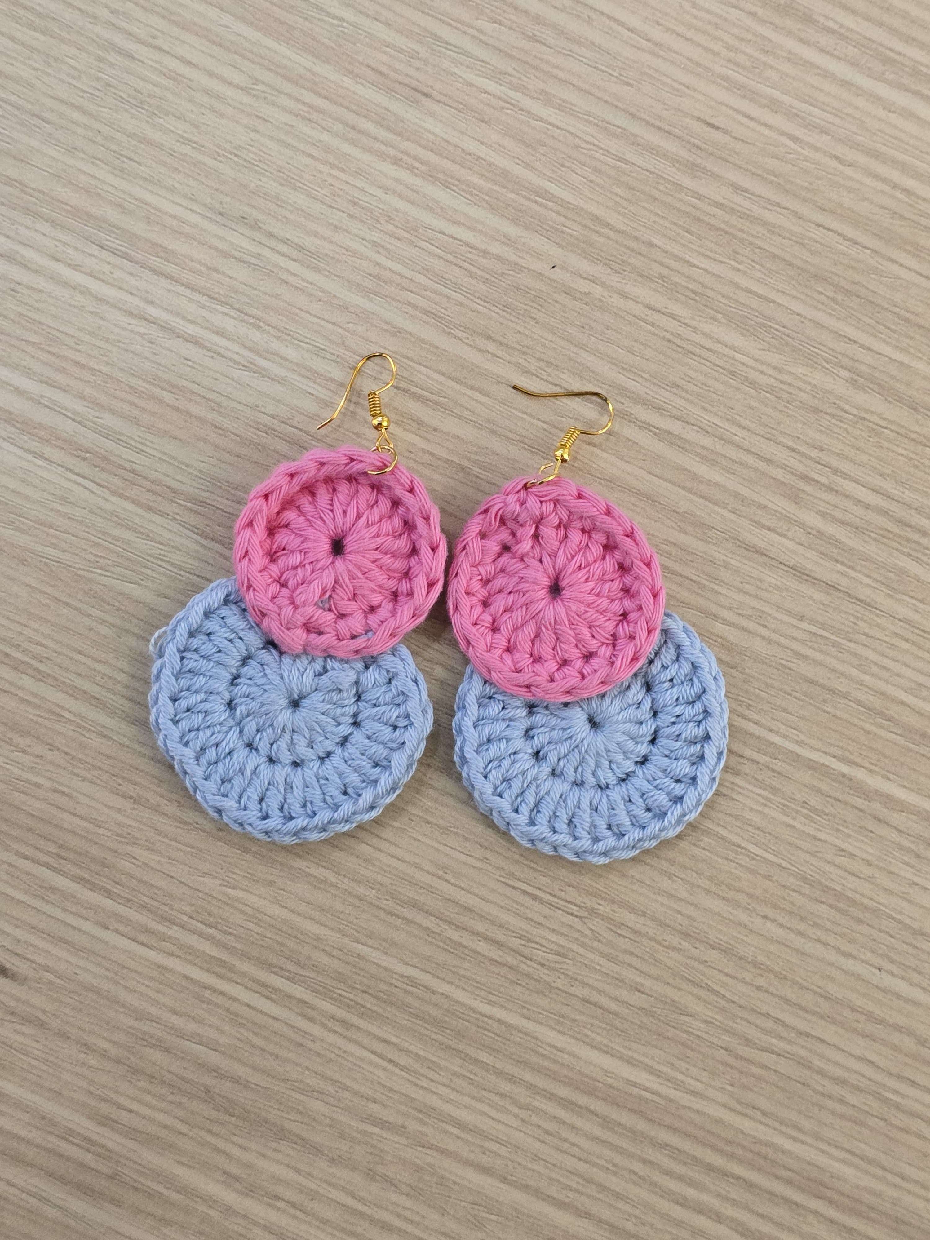 Dual circle earrings