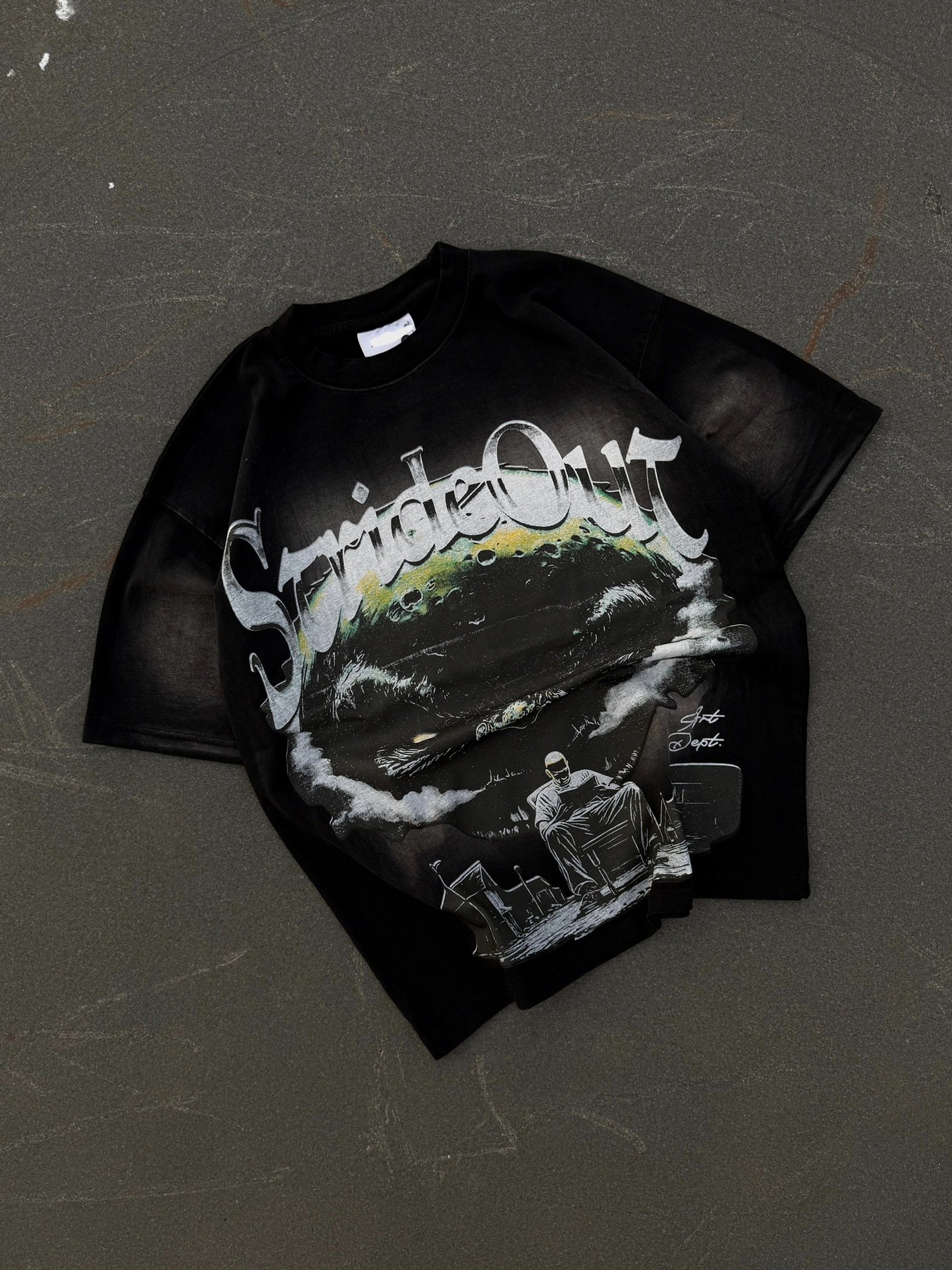 01 Lava Wash Oversized Unisex Tee