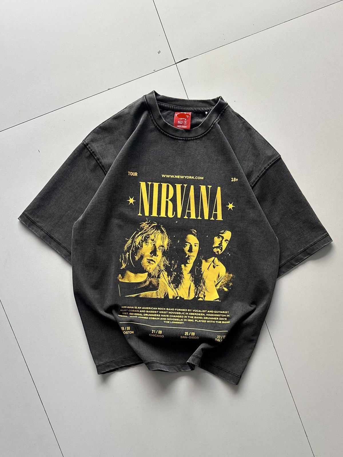 03 Acid Washed Oversized Unisex Tee