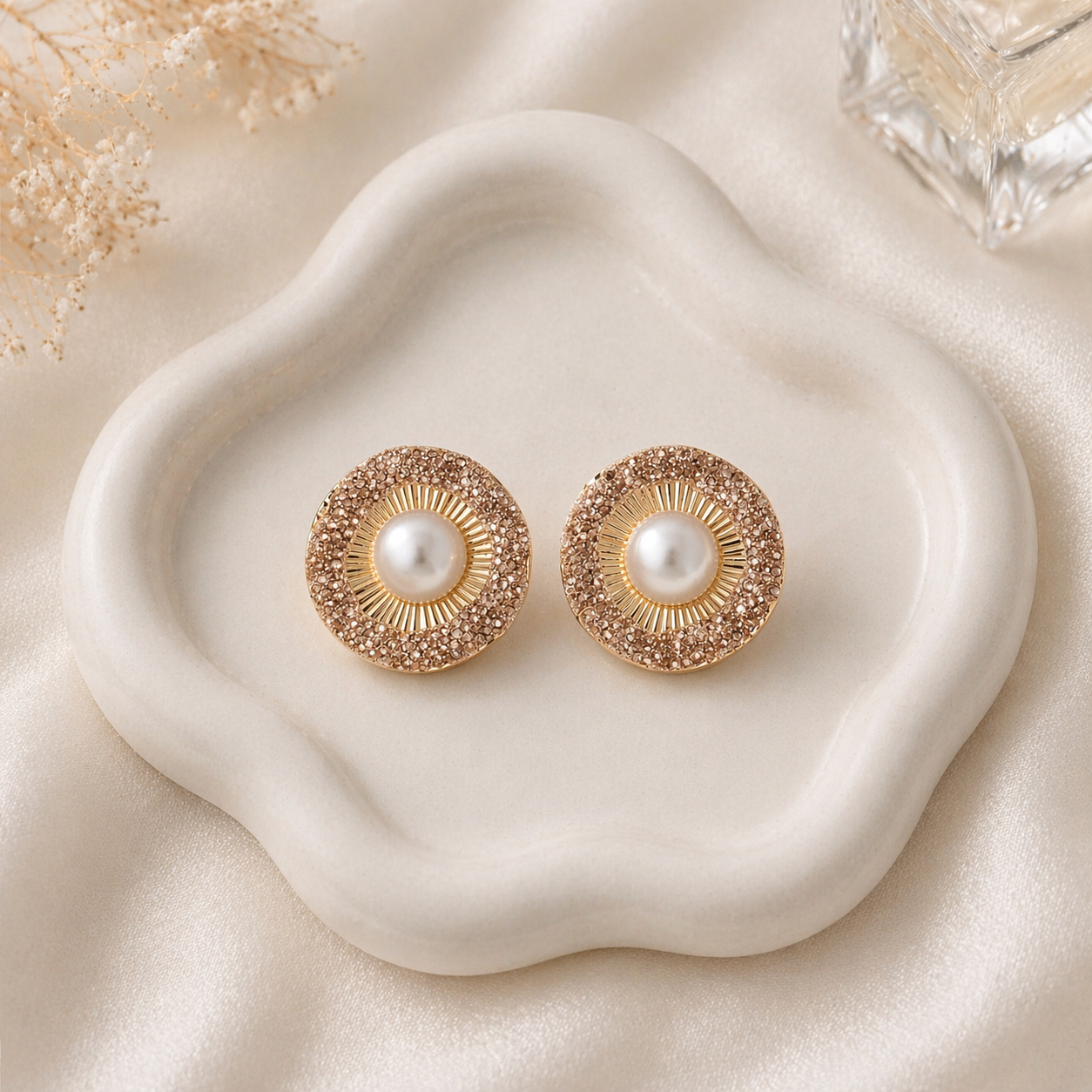 Pearl Stud Earrings