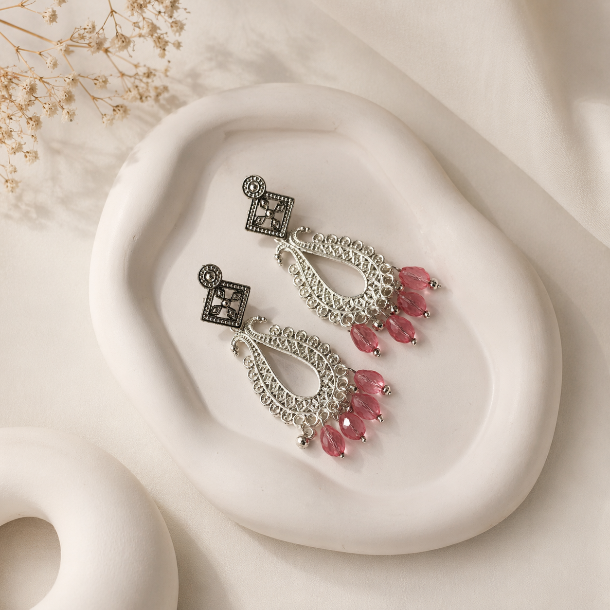 Silver Chandelier Earrings