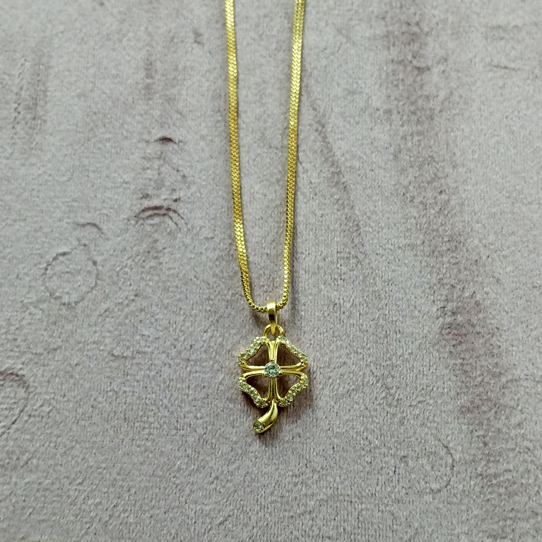 Gold Cross Pendant Necklace