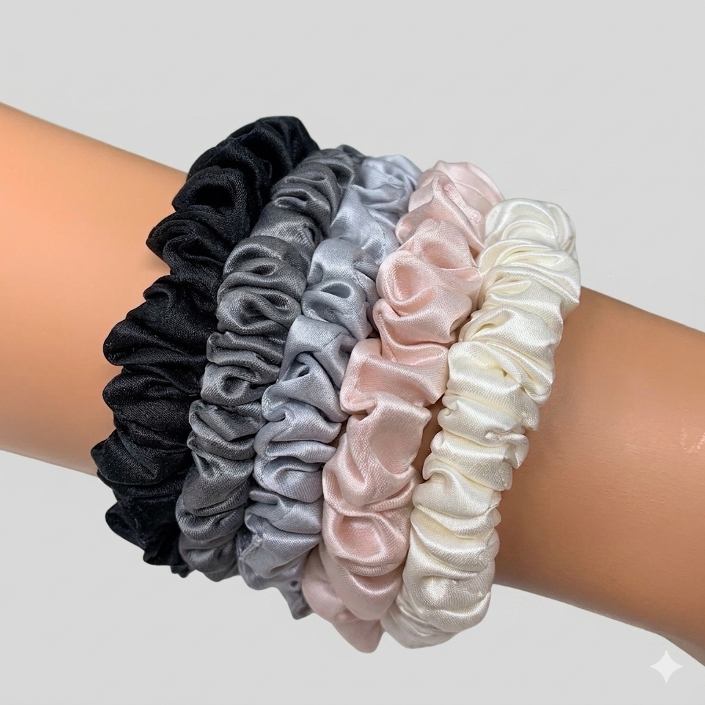 Skinny scrunchies-PASTEL DREAM STACK