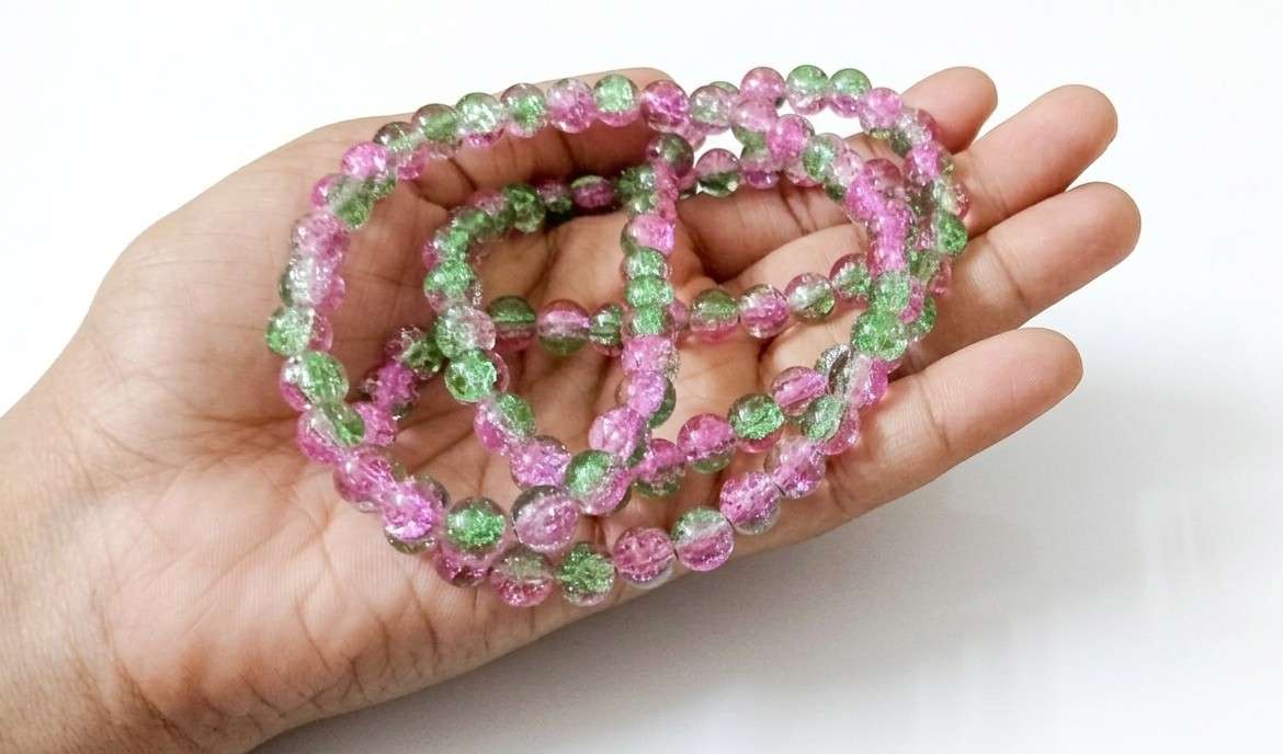 Crystal beads dual colour image 4