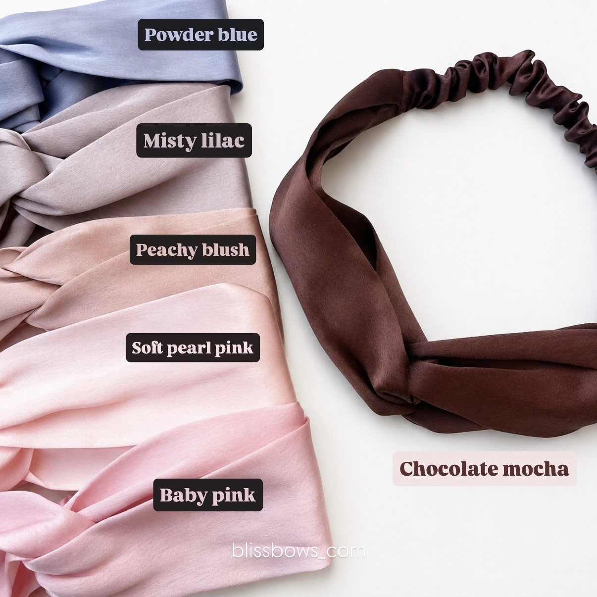 Satin headbands