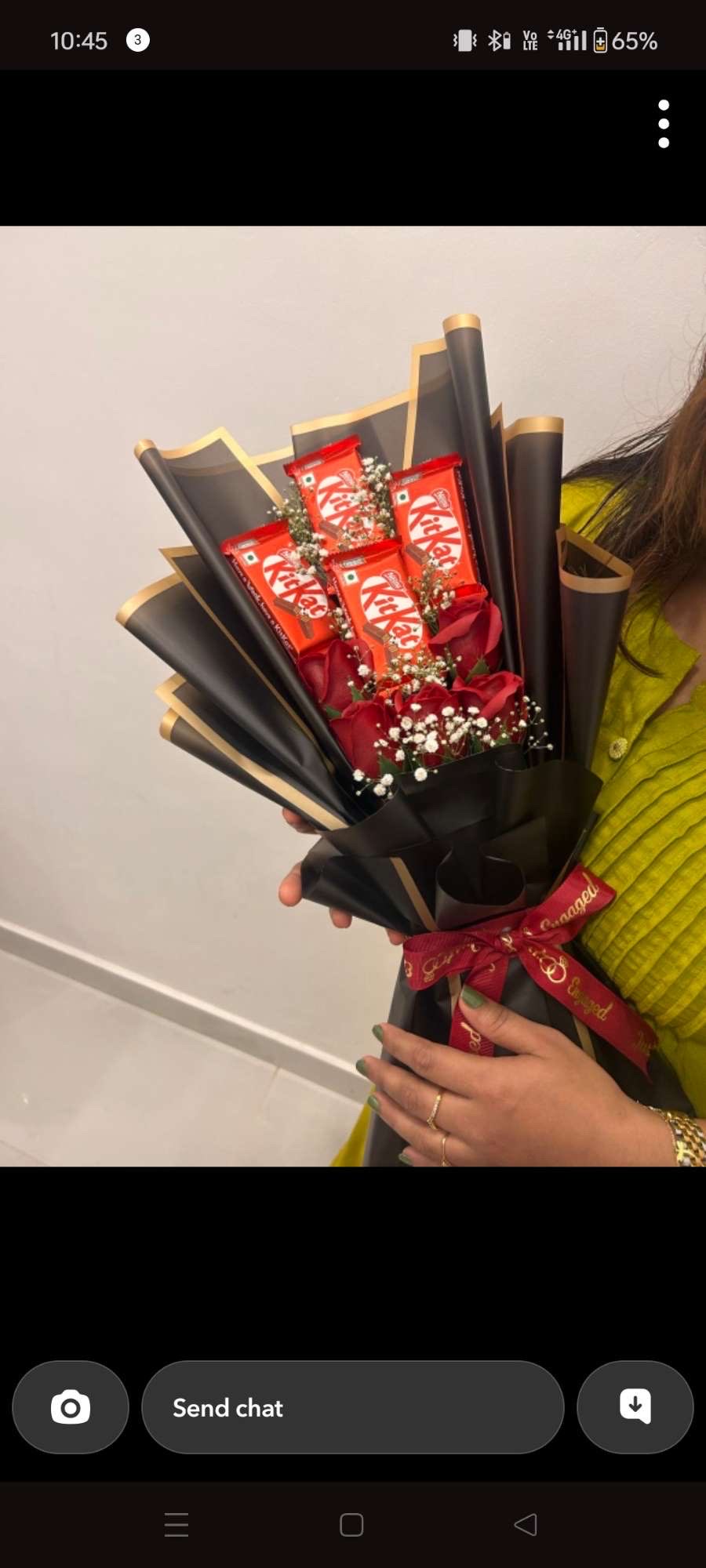 Choloate and rose bouquet