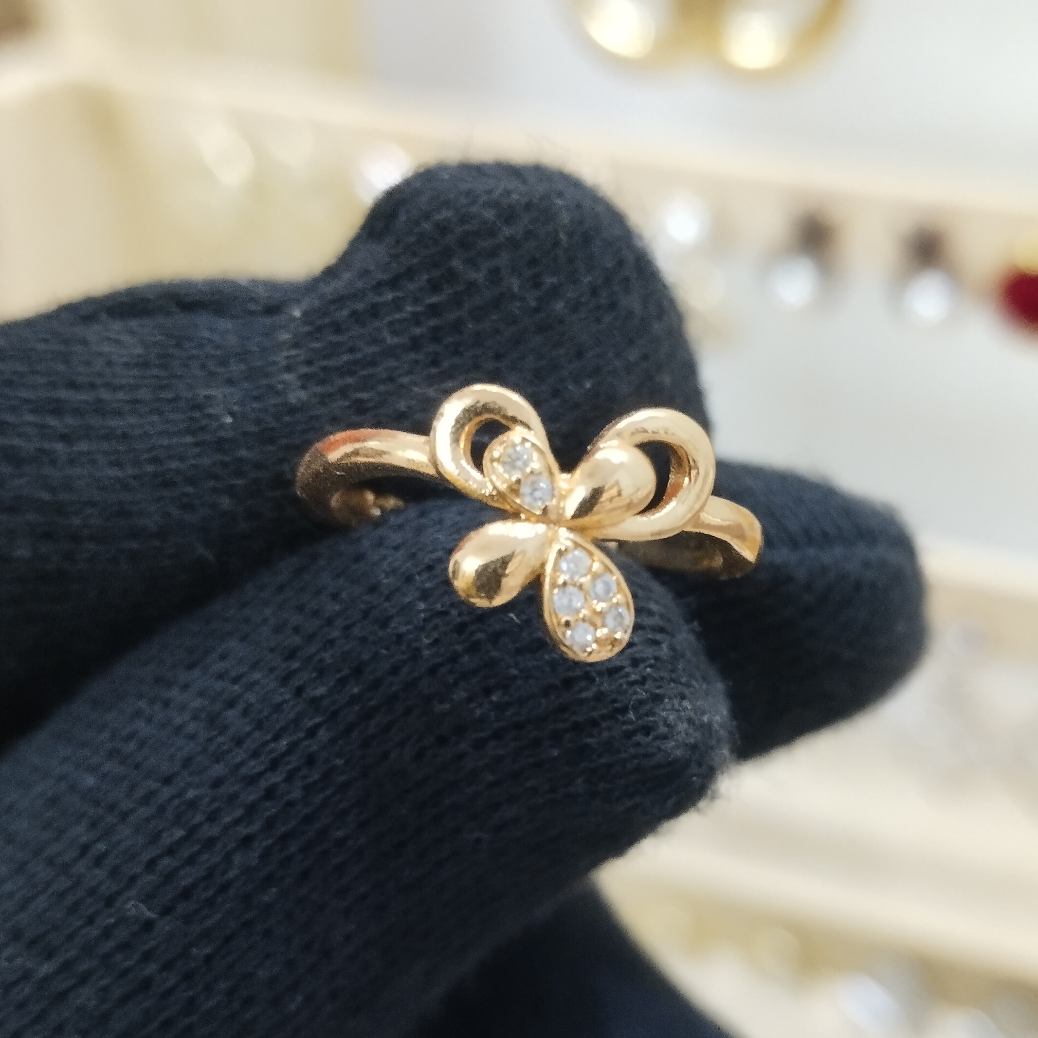 Golden Bow Ring