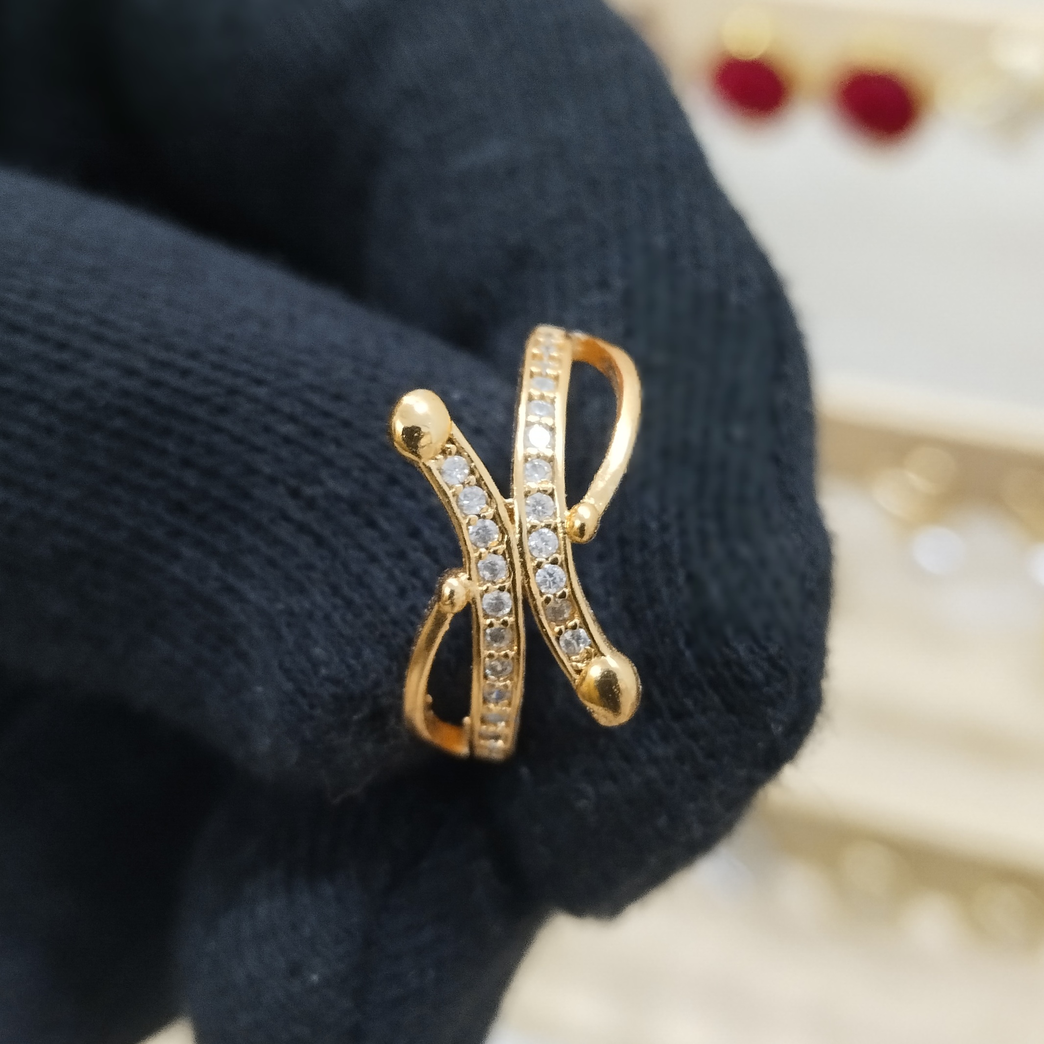 GoldCubic Zirconia Rings