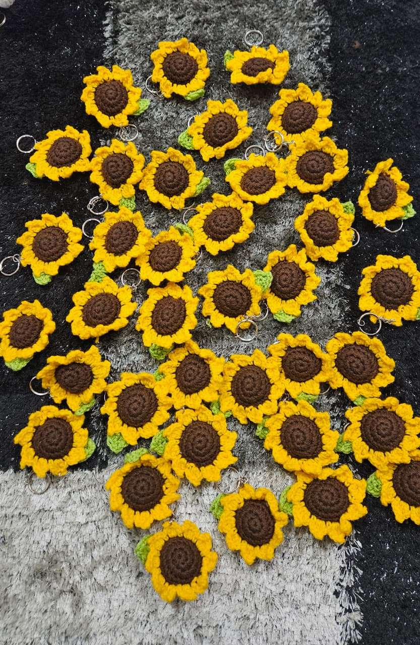 Sunflower keychains