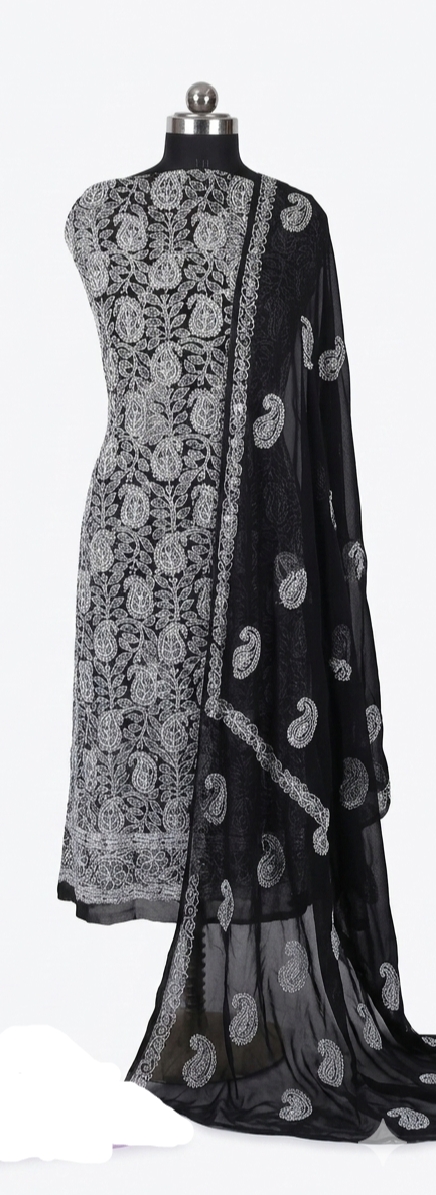 Chiffon three peice black