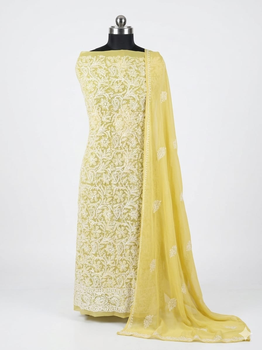 Chiffon 3 peice yellow