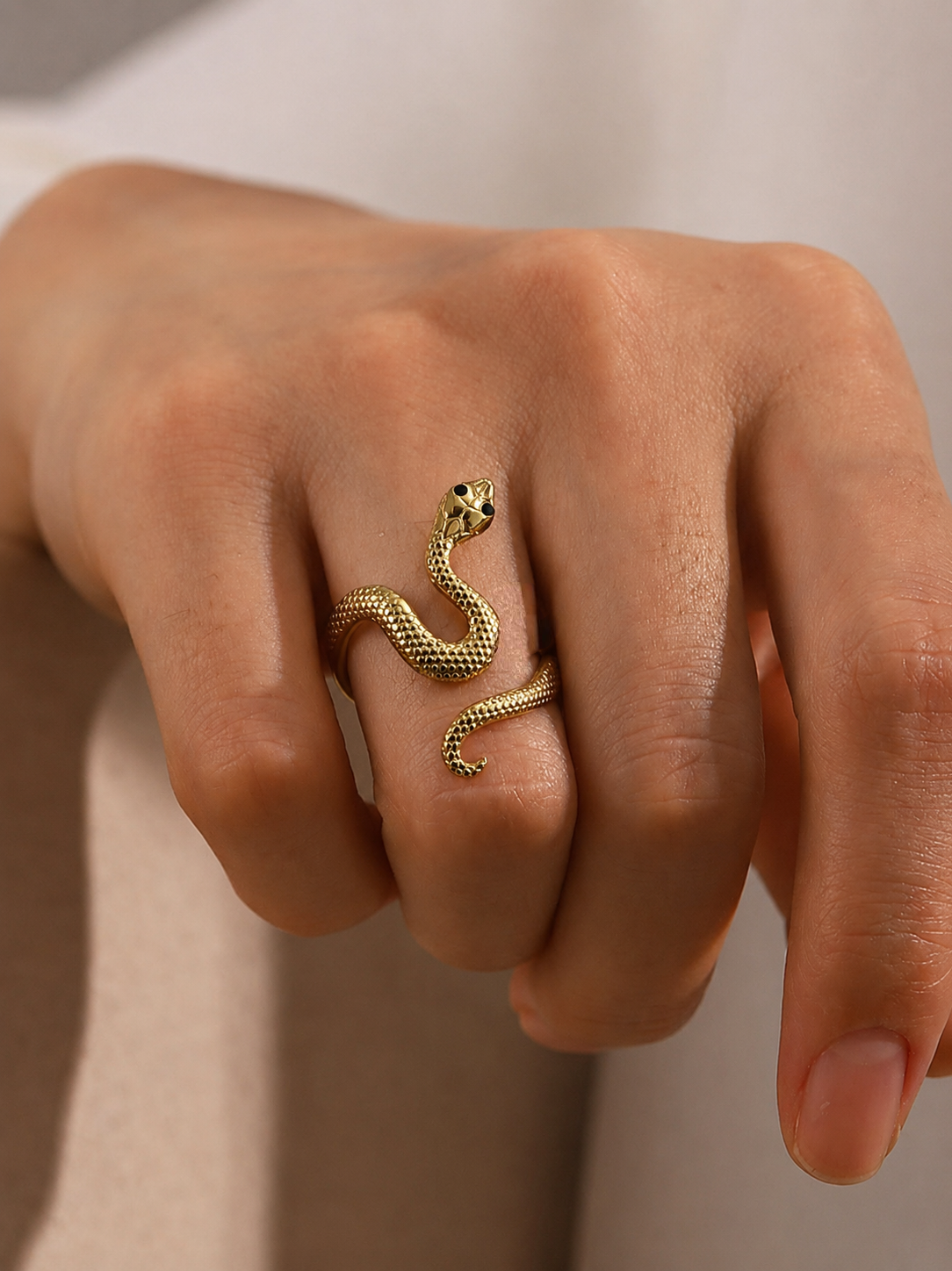 Golden Viper Wrap Ring