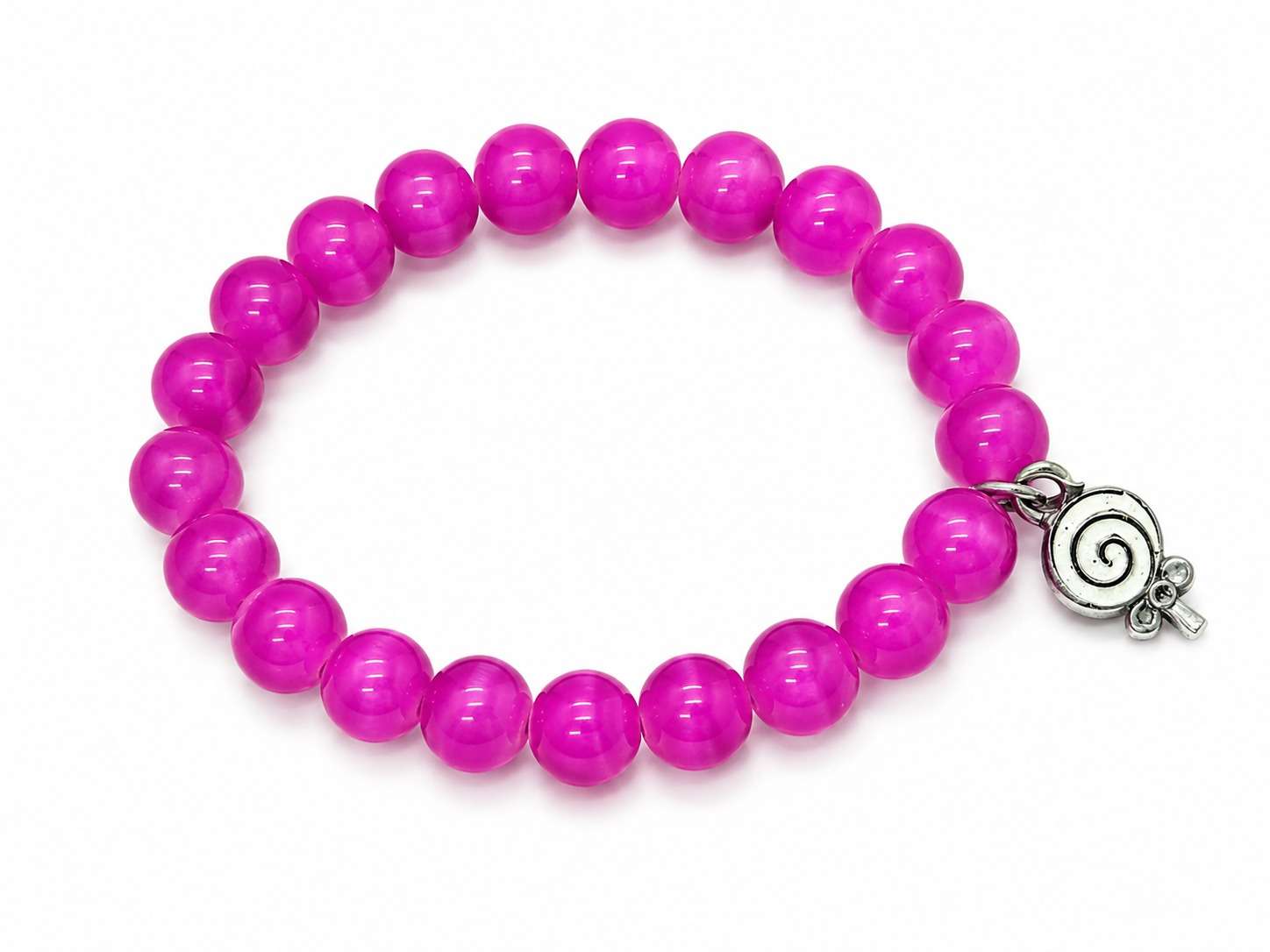 Single colour Jelly Bracelets with charm