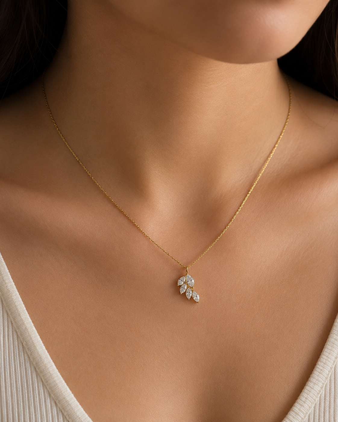 Dewdrop Vine Pendant Necklace