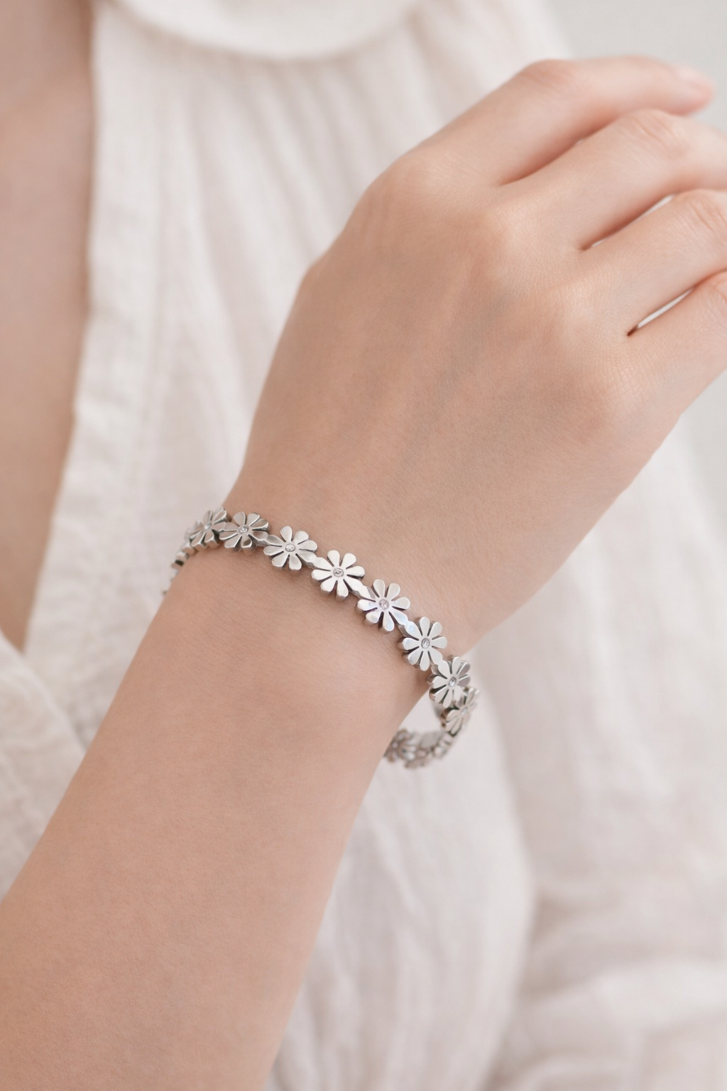 Silver Blossom Bracelet image 2