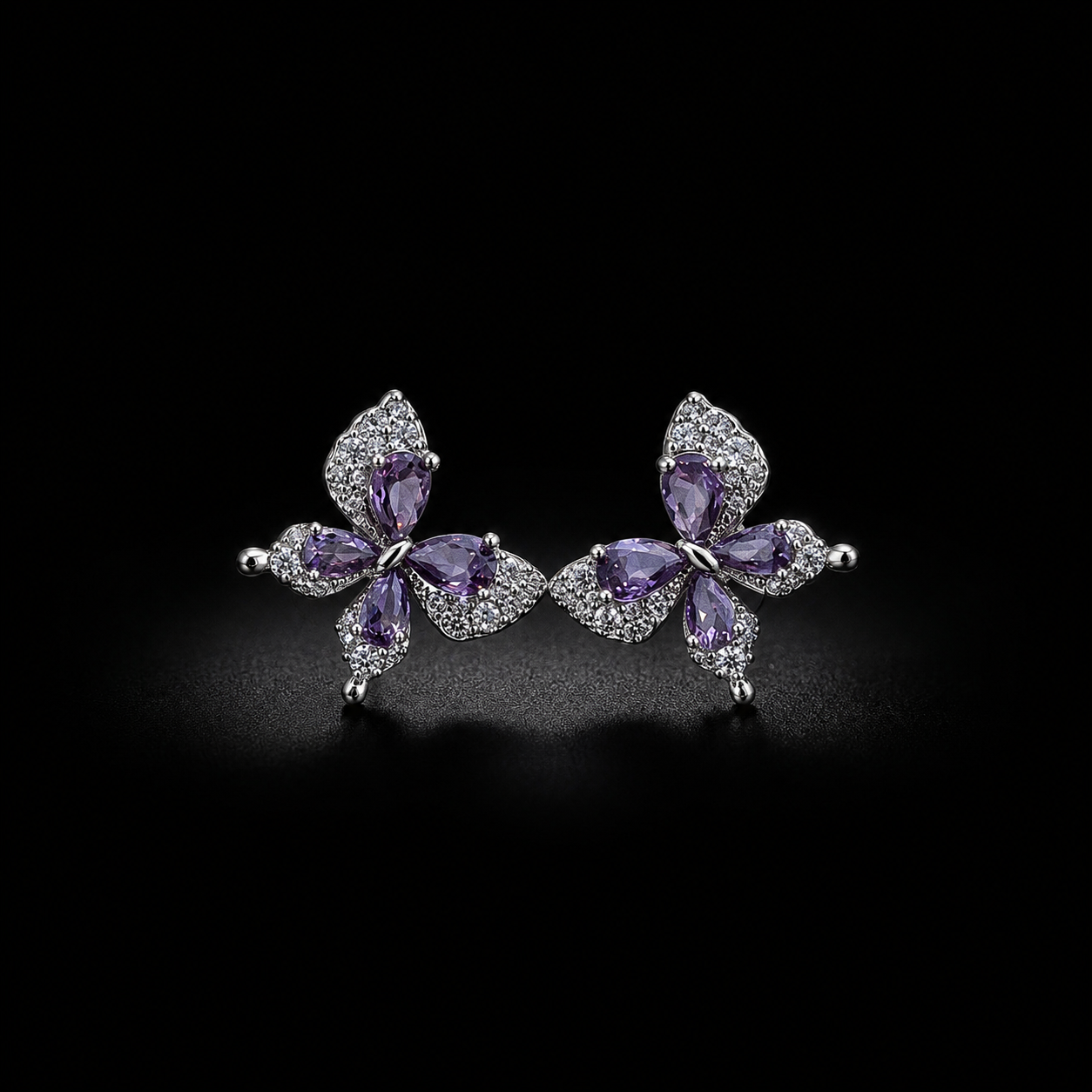 Lavender Wings Earrings
