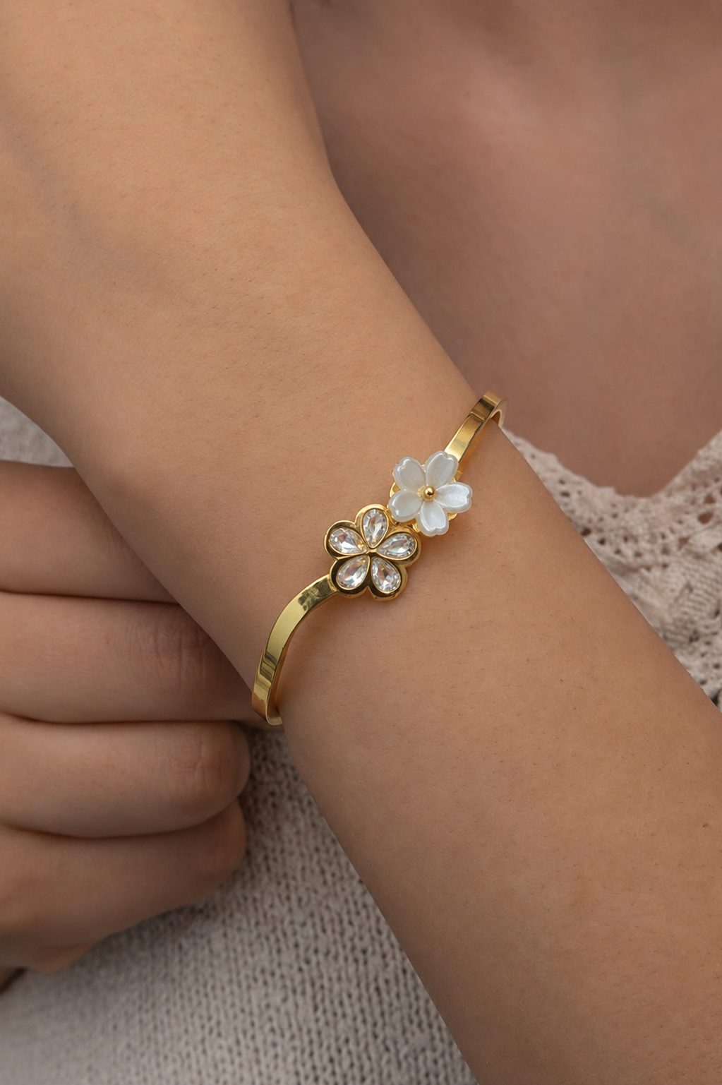 Blossom Grace Floral Bracelet