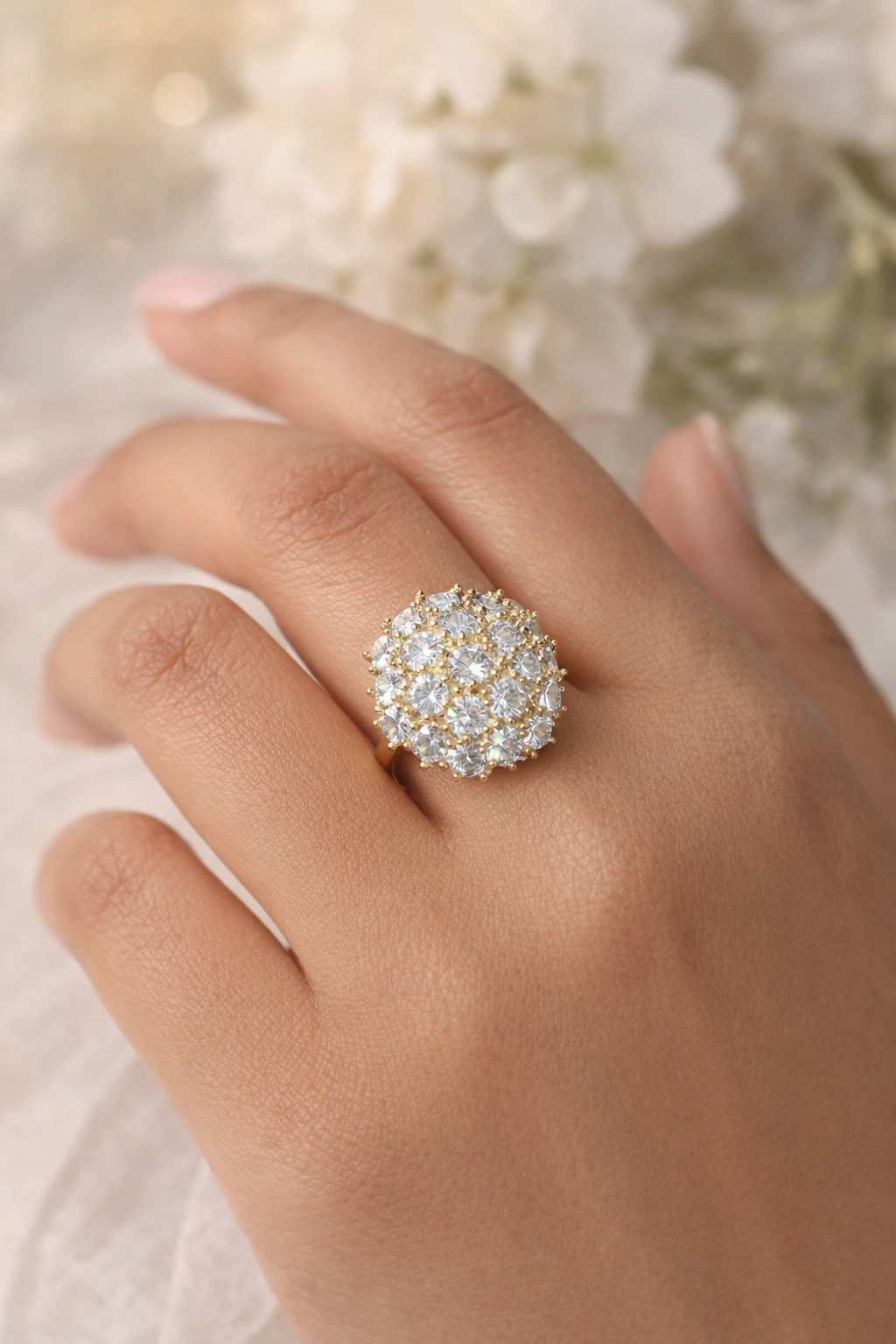 Celestial Bloom Statement Ring