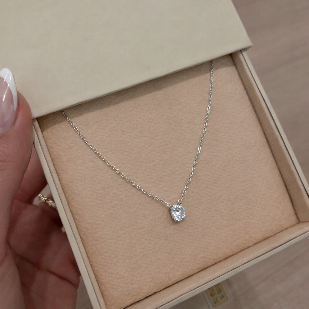 Crystal Solitaire Necklace