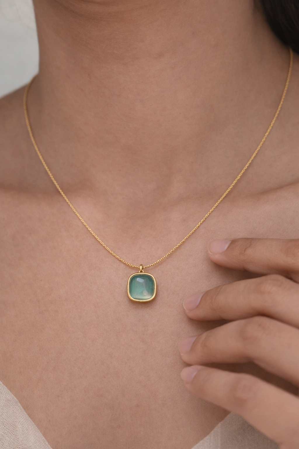 Green Stoned Necklace