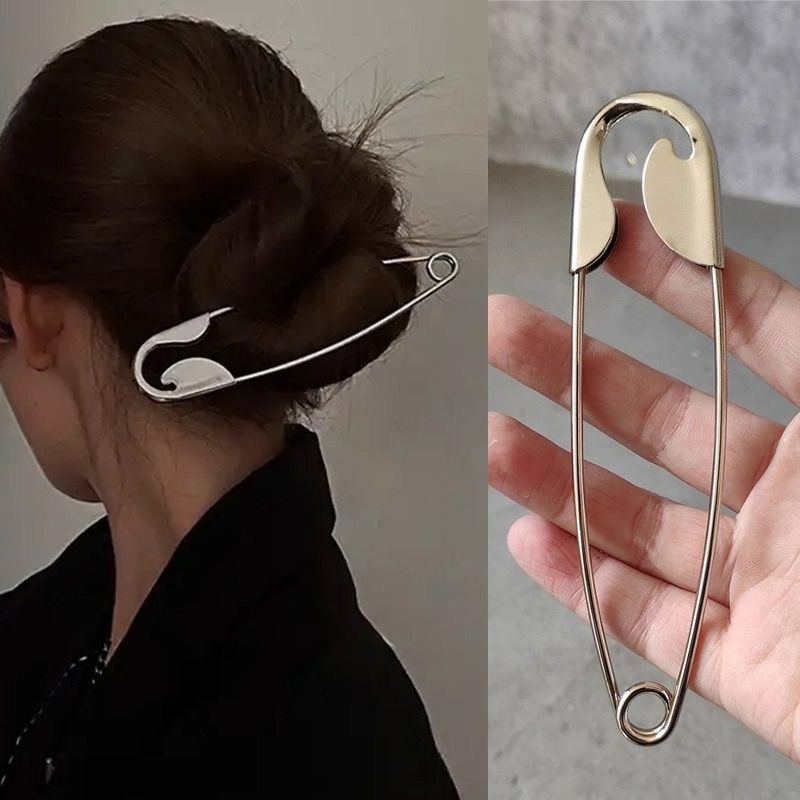 Viral hair pin (Silver) safety pin style thumbnail 3