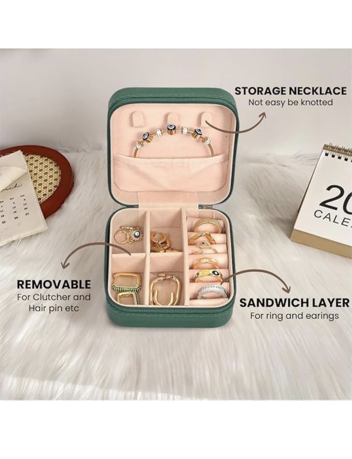 Dark green Jewellery organiser thumbnail 2