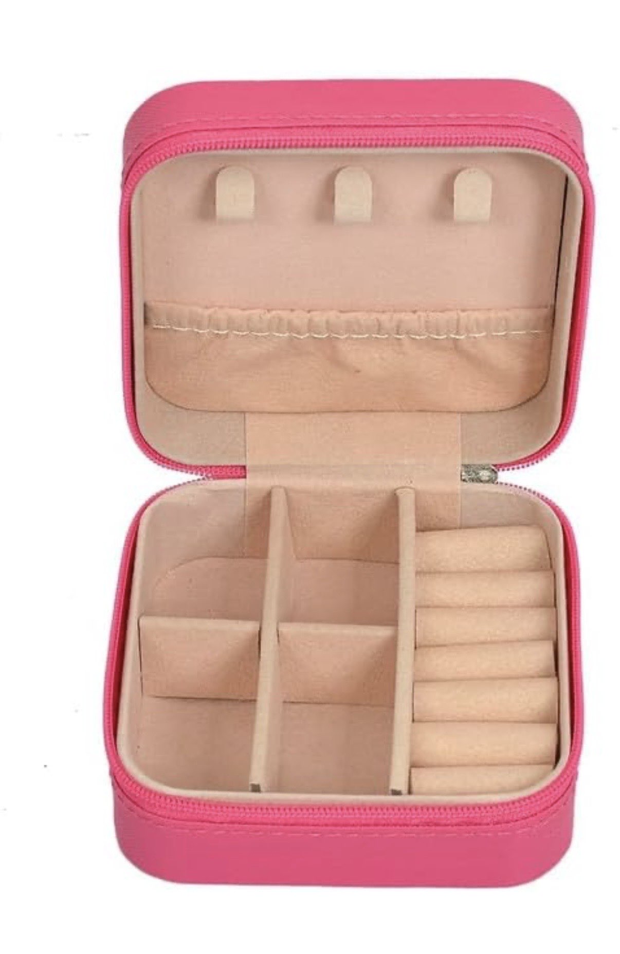 Hot pink jewellery organiser
