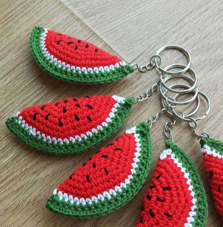 Watermelon Keychain