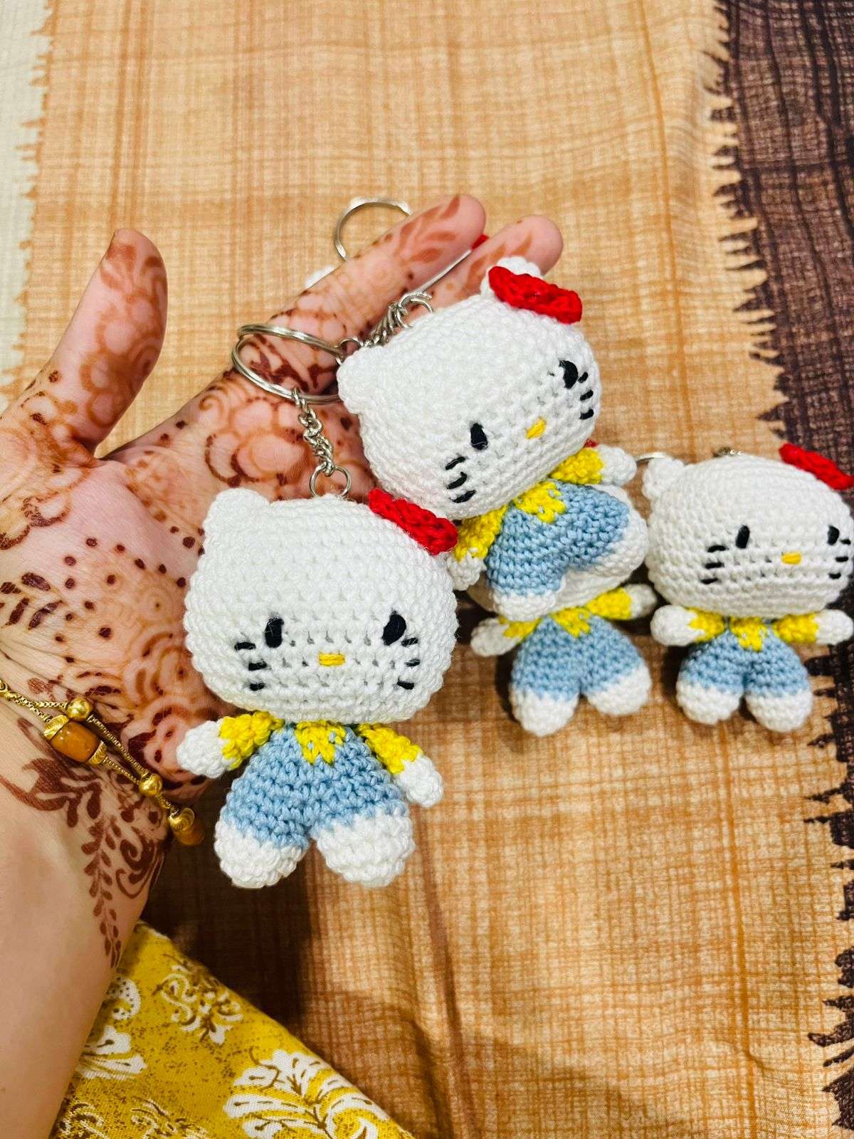 Hello kitty keychains