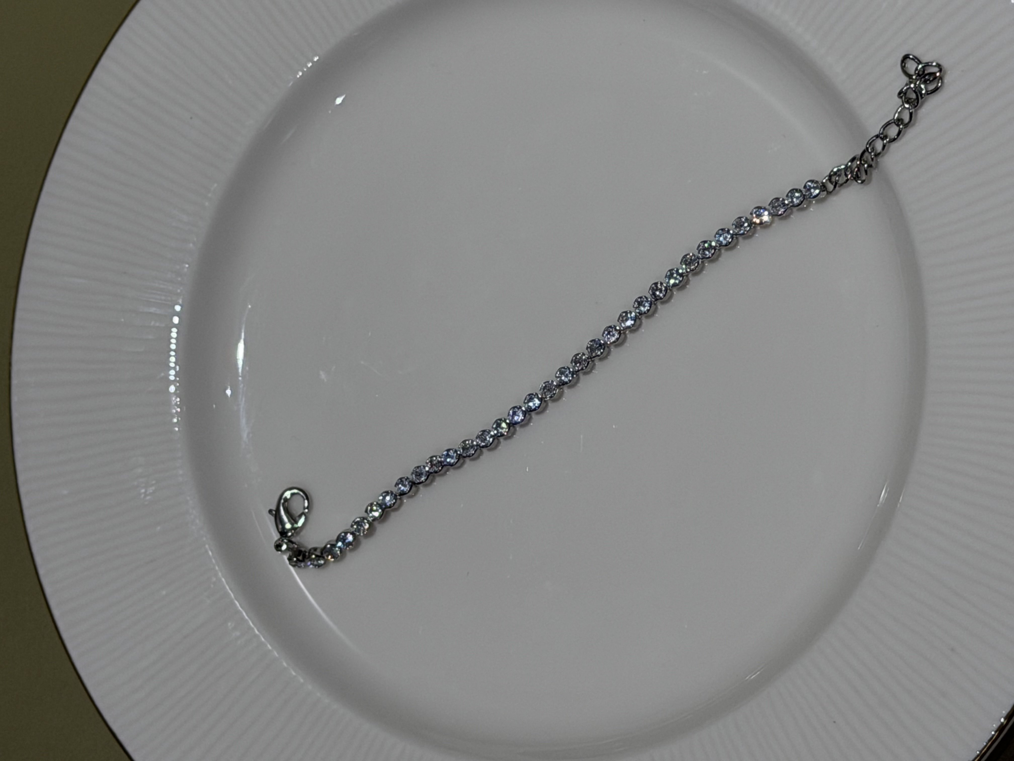 Small diamond tennis bracelet