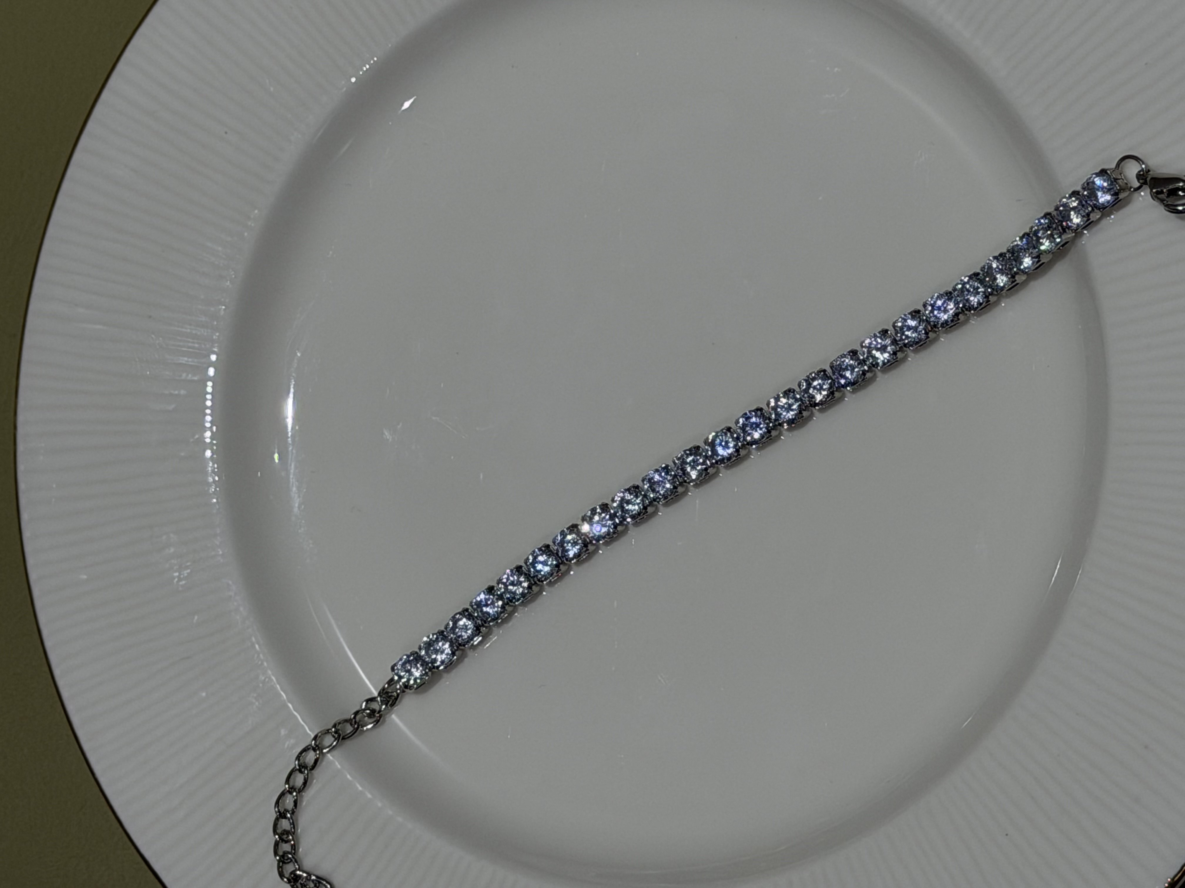 Big diamond tennis bracelet