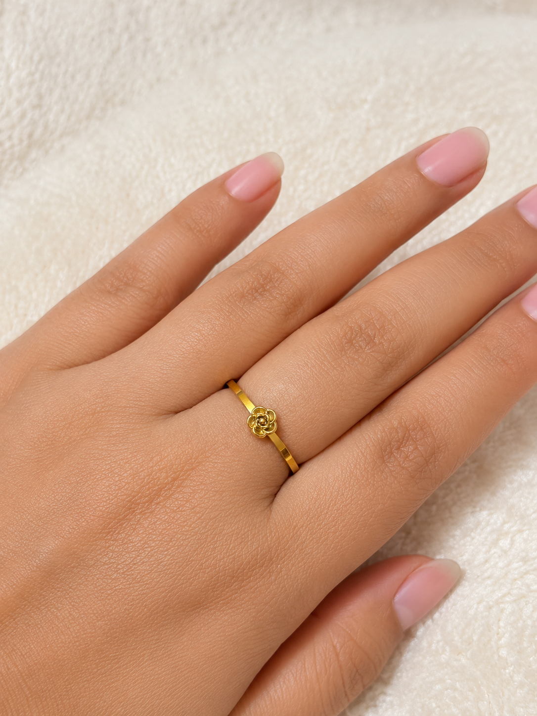 Rose gold ring