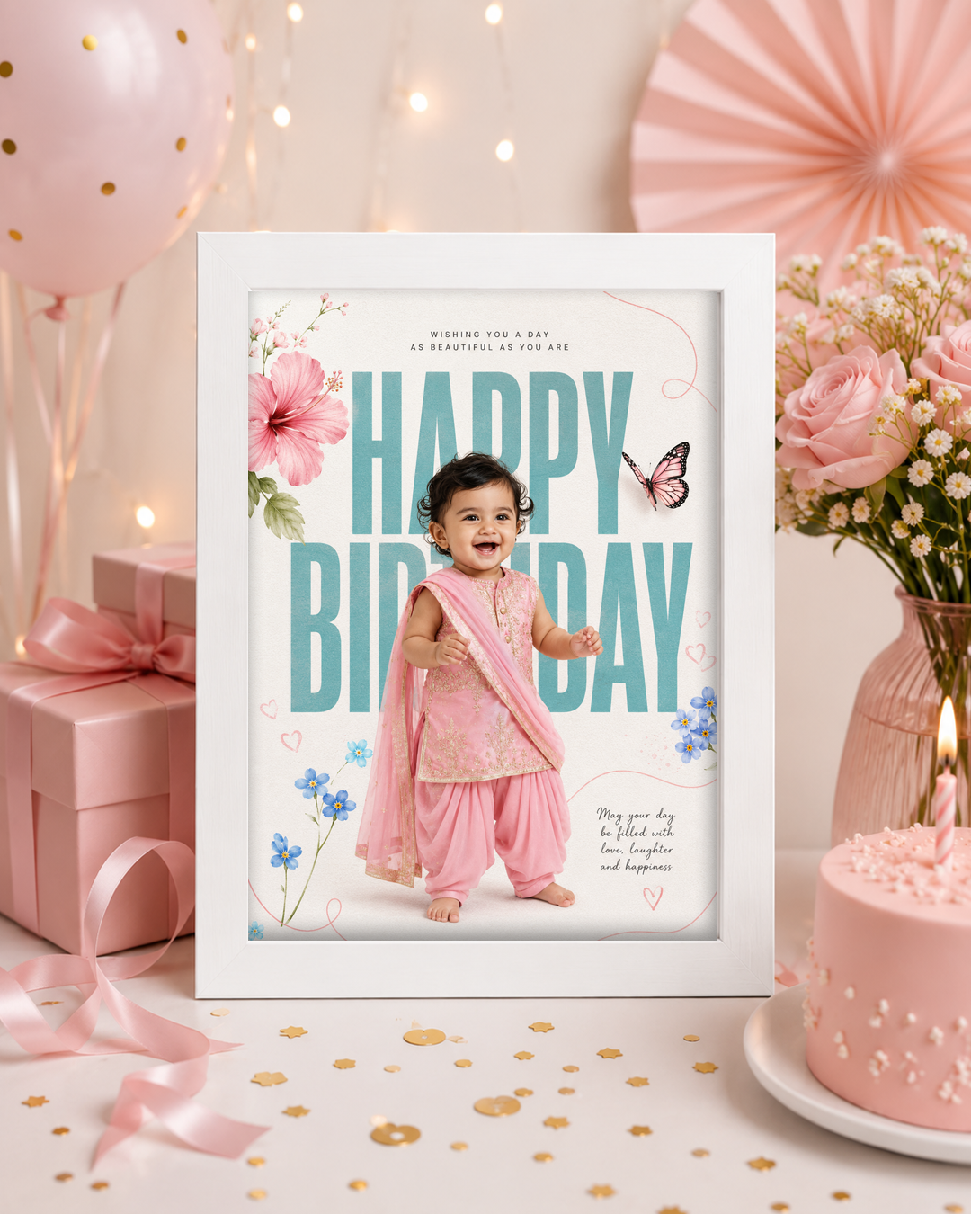 Birthday Custom Frame Girl Special