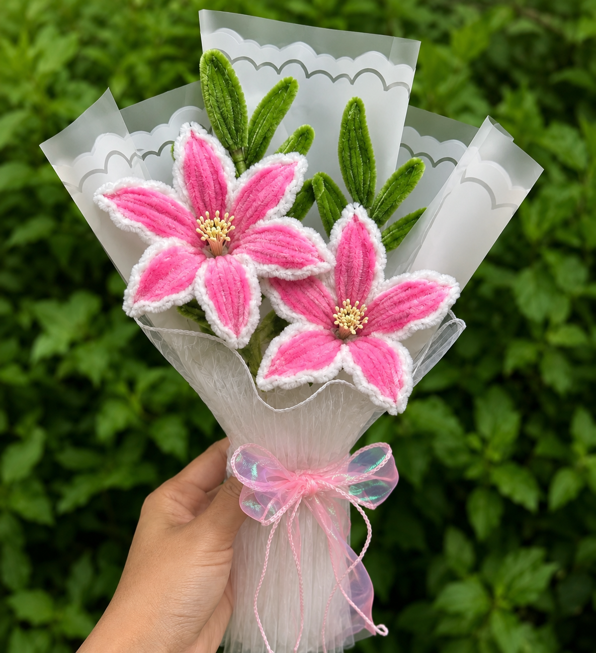 Two lily boquet