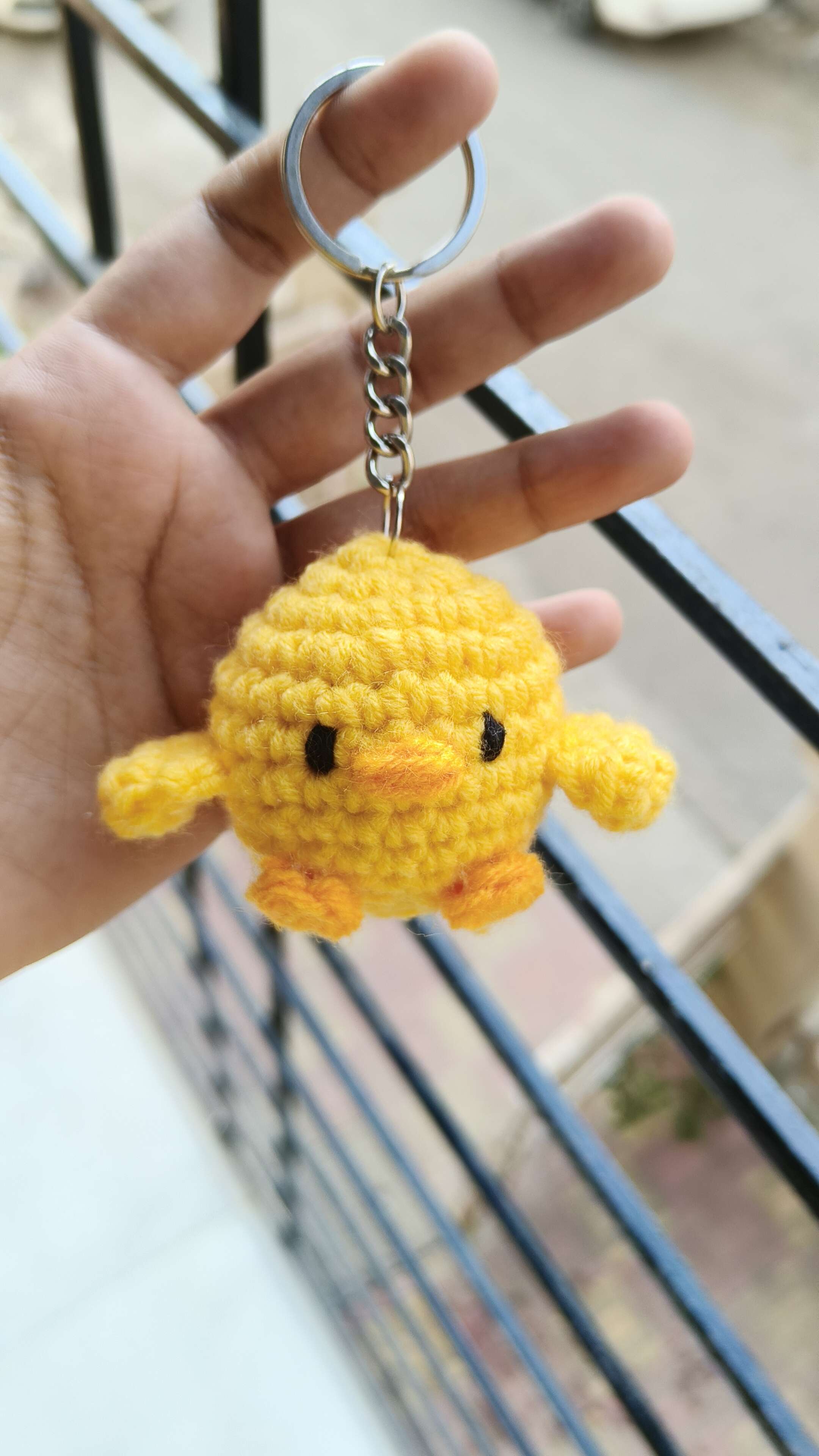 Crochet Chicken Keychain